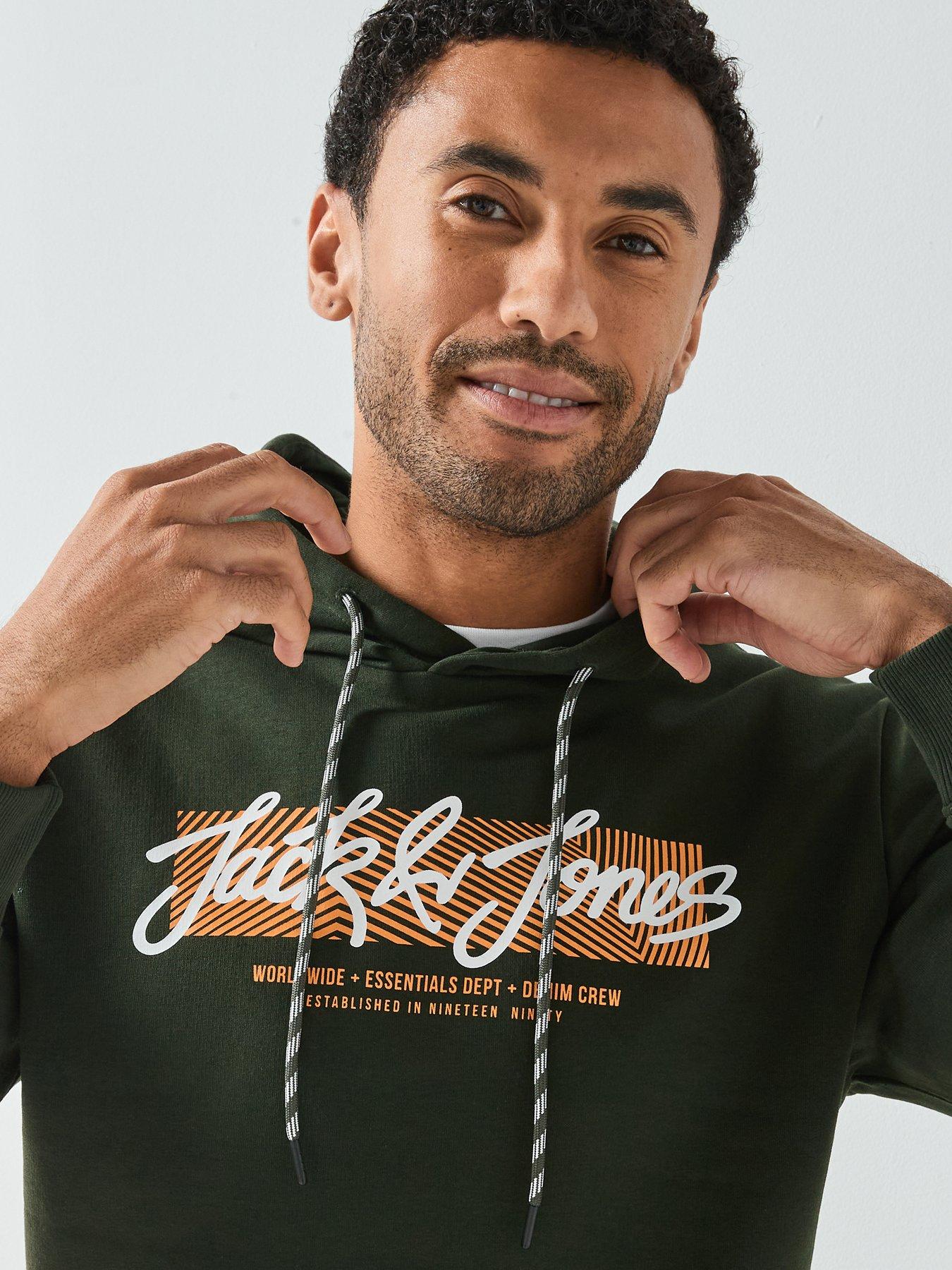  image of jack-jones-urban-graphic-hoodie-khaki