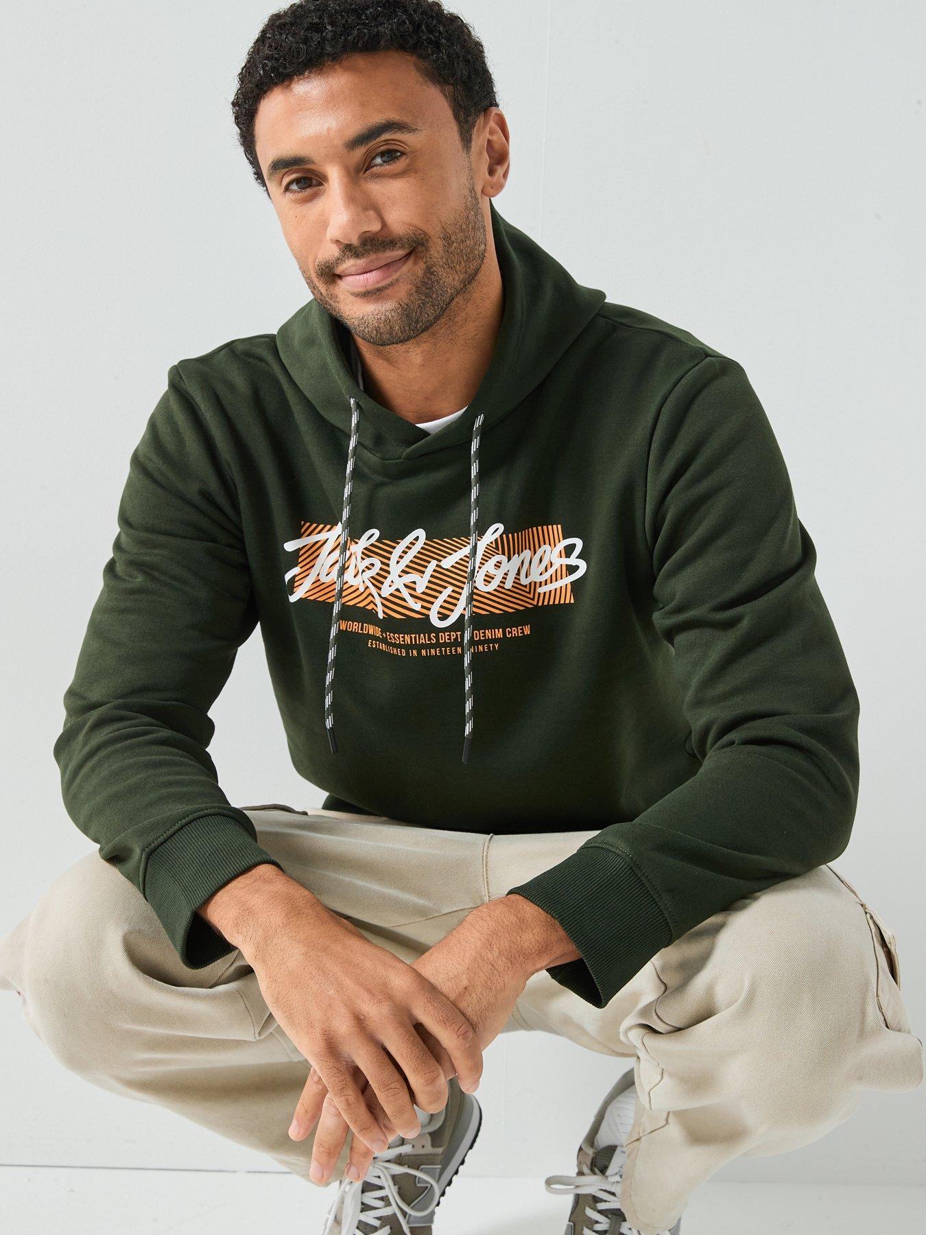  image of jack-jones-urban-graphic-hoodie-khaki