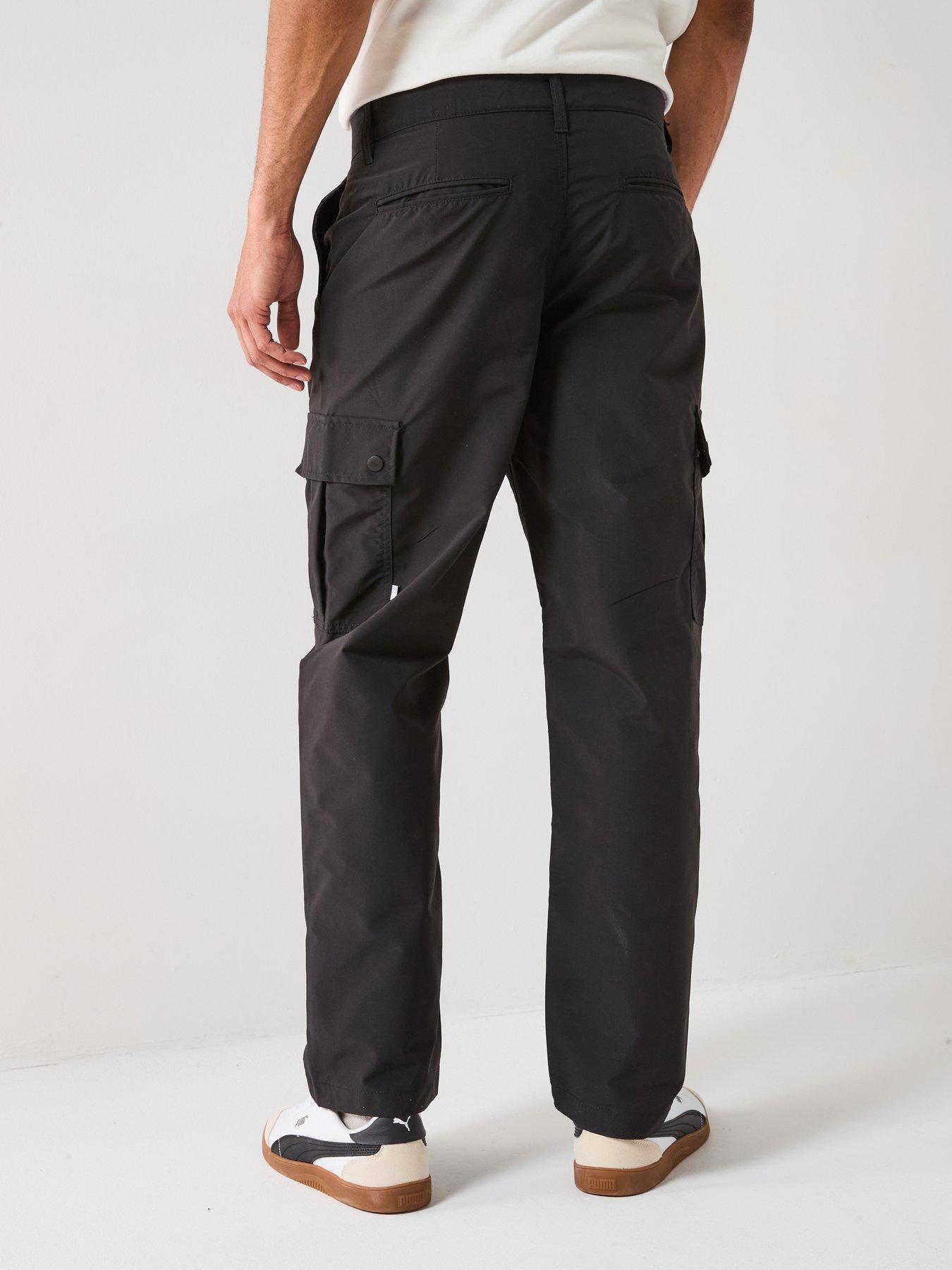  image of jack-jones-karl-kurtis-snap-tech-cargo-pants-black