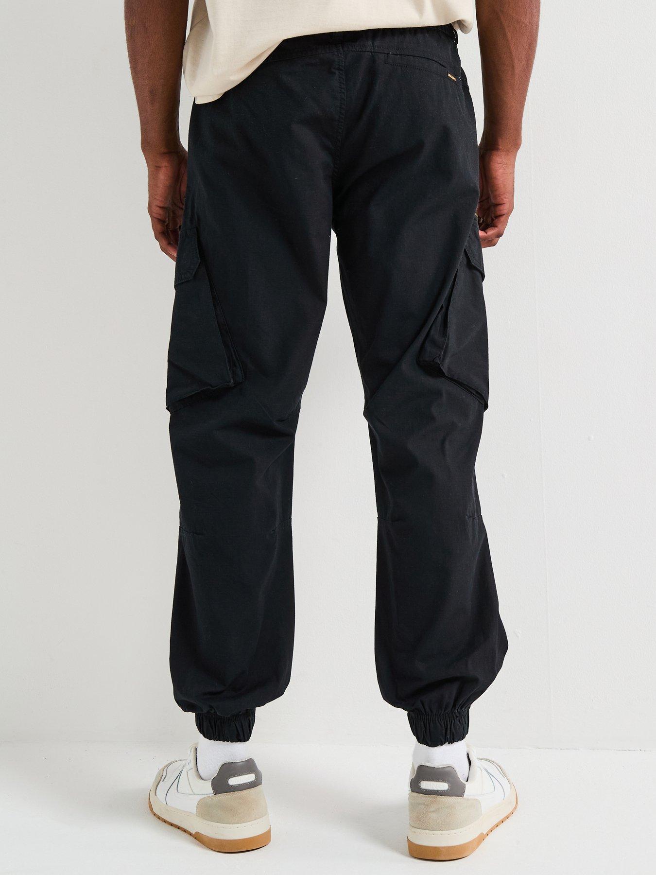 Image 2 of 6 of Jack & Jones Kane Elliot Cargo Pants - Black