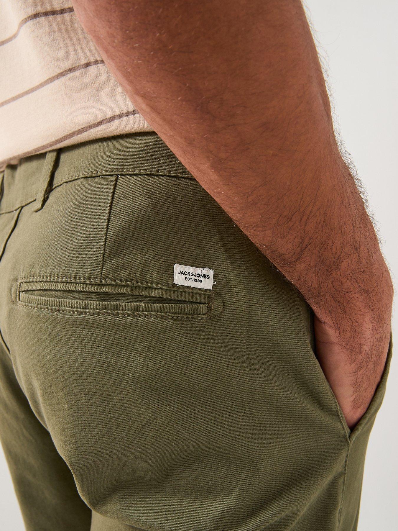  image of jack-jones-kane-dave-relaxed-fit-chinos-khaki