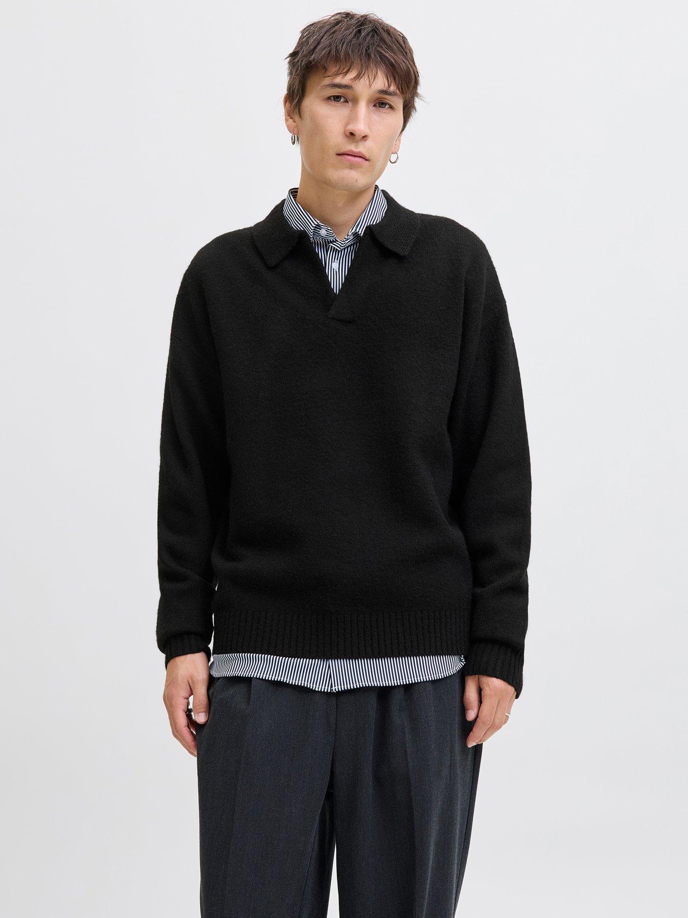 Jack & Jones Jack  &  Jones Ollie Open Collar Knitted Jumper