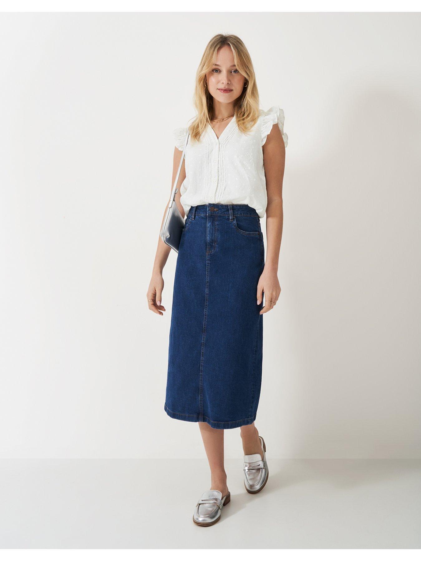  image of crew-clothing-jade-broderie-blouse-white