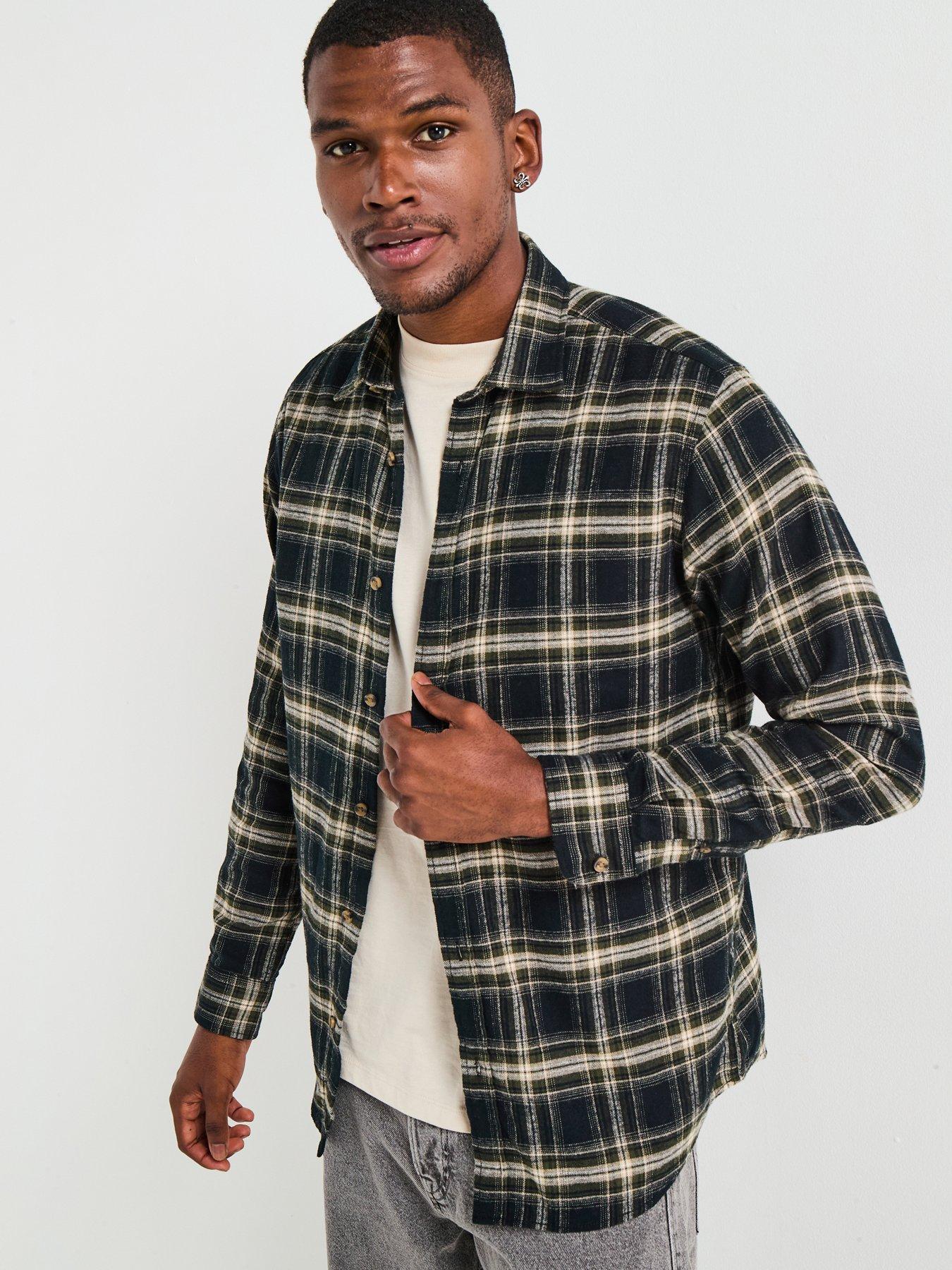 Jack & Jones Joshua Long Sleeve Check Shirt - Black