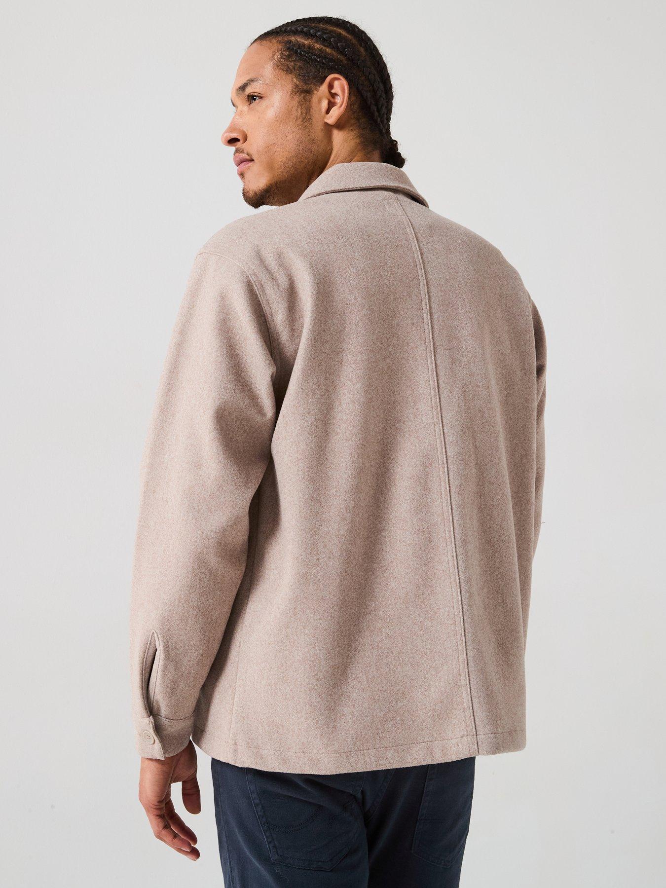 Image 2 of 4 of Jack & Jones Jerry Long Sleeve Overshirt - Cream