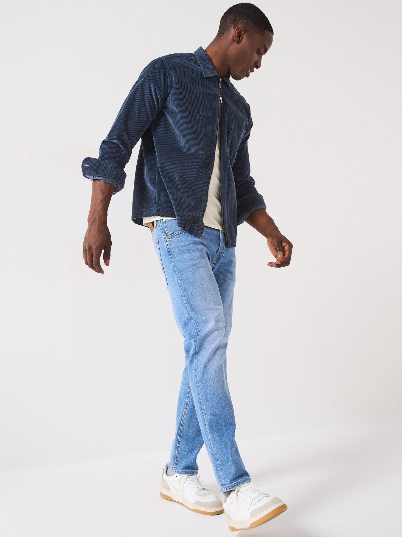 Image 3 of 5 of Jack & Jones Mike Slim Tapered Jeans - Blue