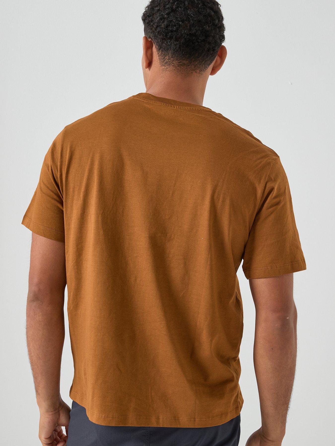  image of jack-jones-graphic-short-sleeve-t-shirt-brown