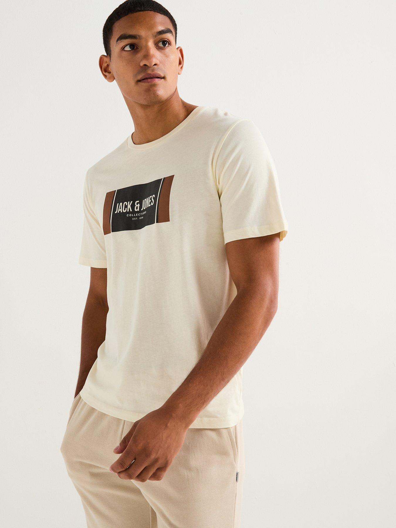 undefined Graphic Short Sleeve T-Shirt - Cream