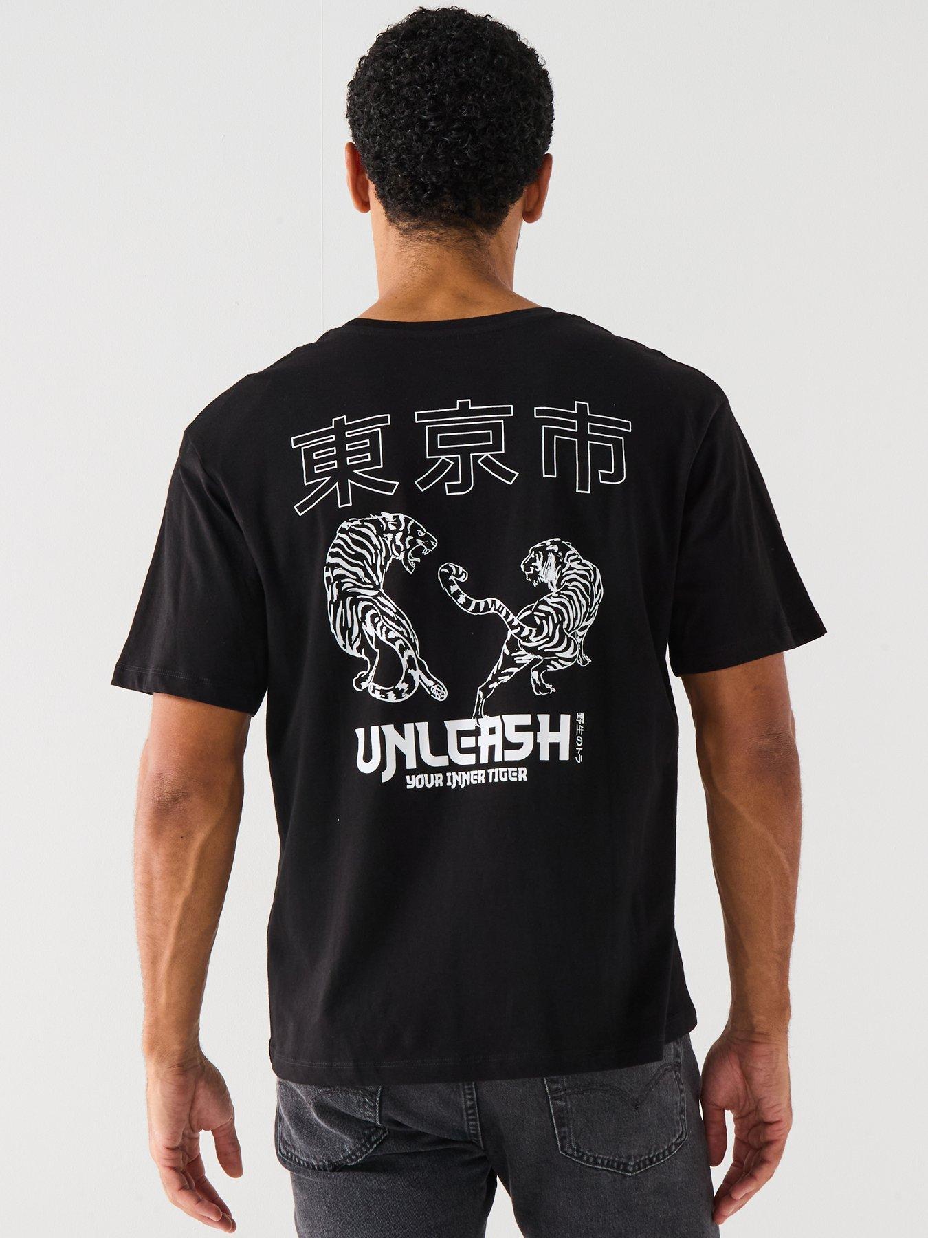 Image 2 of 6 of Jack & Jones Centre Logo Short Sleeve T-Shirt - Black