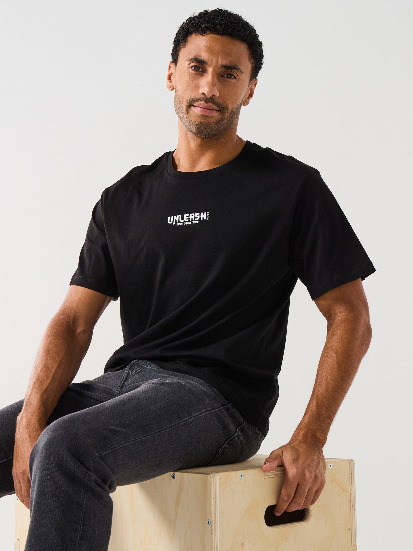 Image 6 of 6 of Jack & Jones Centre Logo Short Sleeve T-Shirt - Black