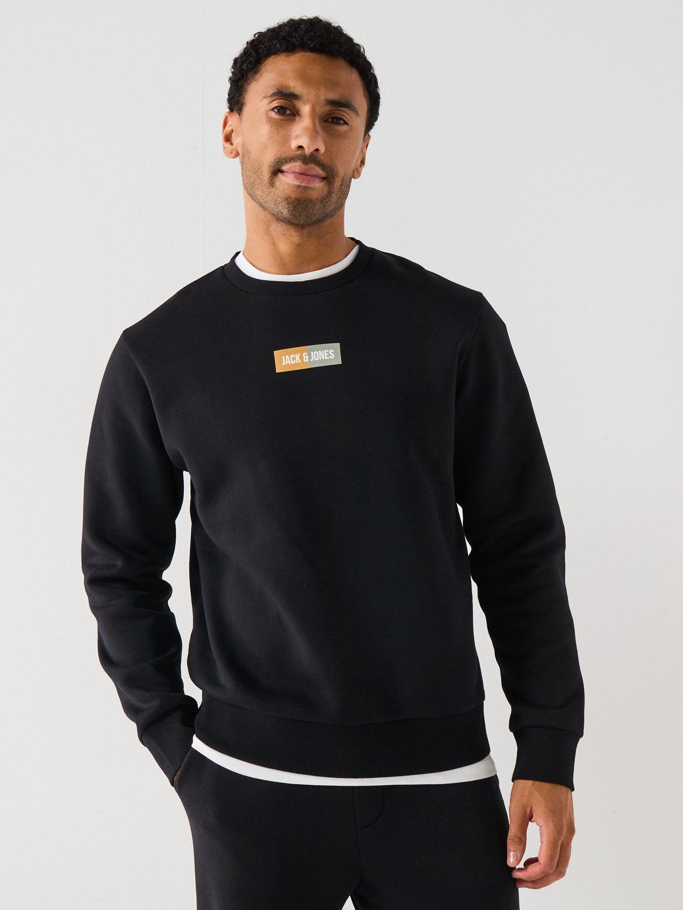 Image 5 of 6 of Jack & Jones Centre Logo Crew Neck Sweat - Black