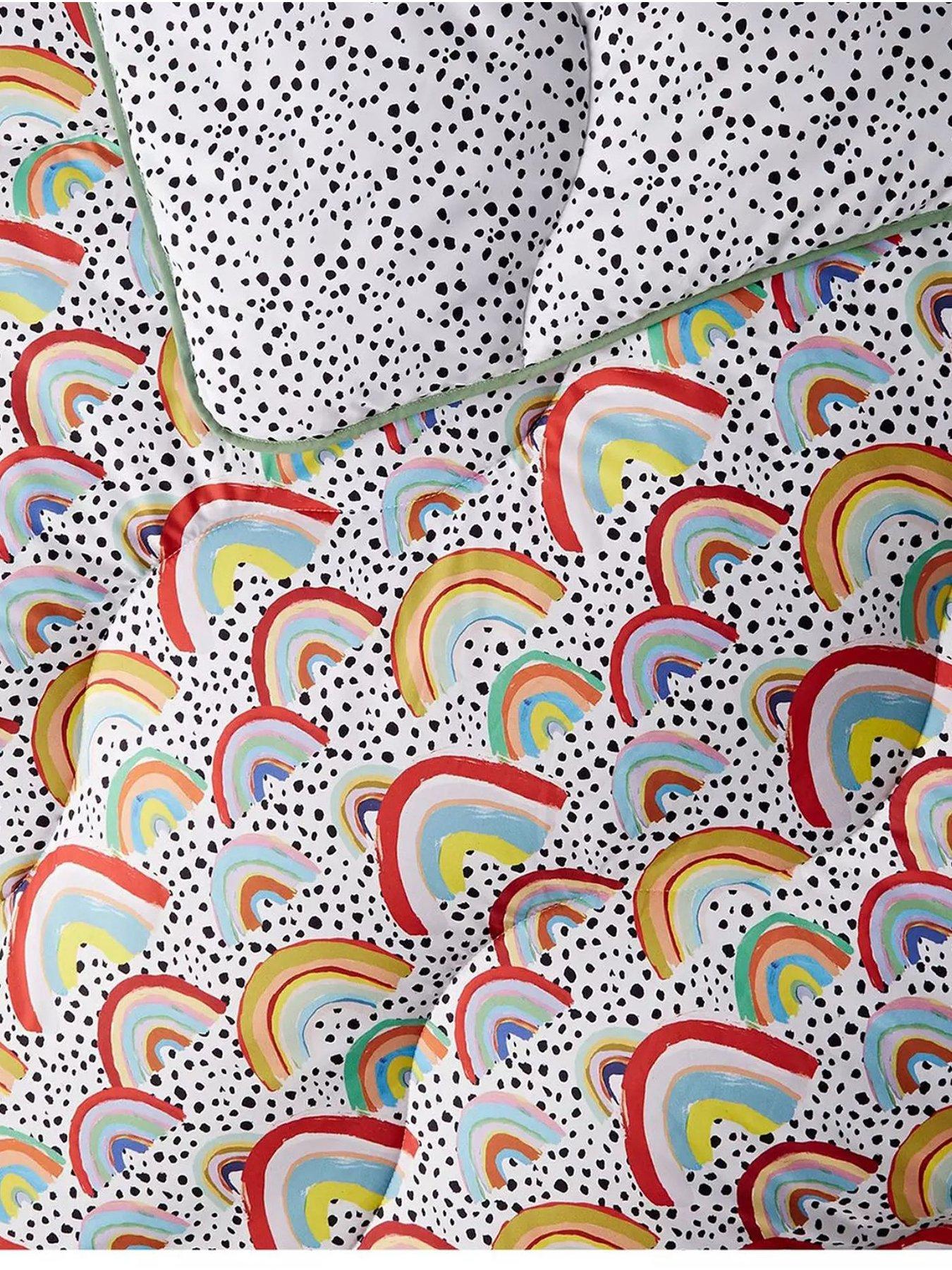 Image 3 of 5 of Night Lark x Eleanor Bowmer Rainbow Print&nbsp;Coverless Quilt and Pillowcase Set