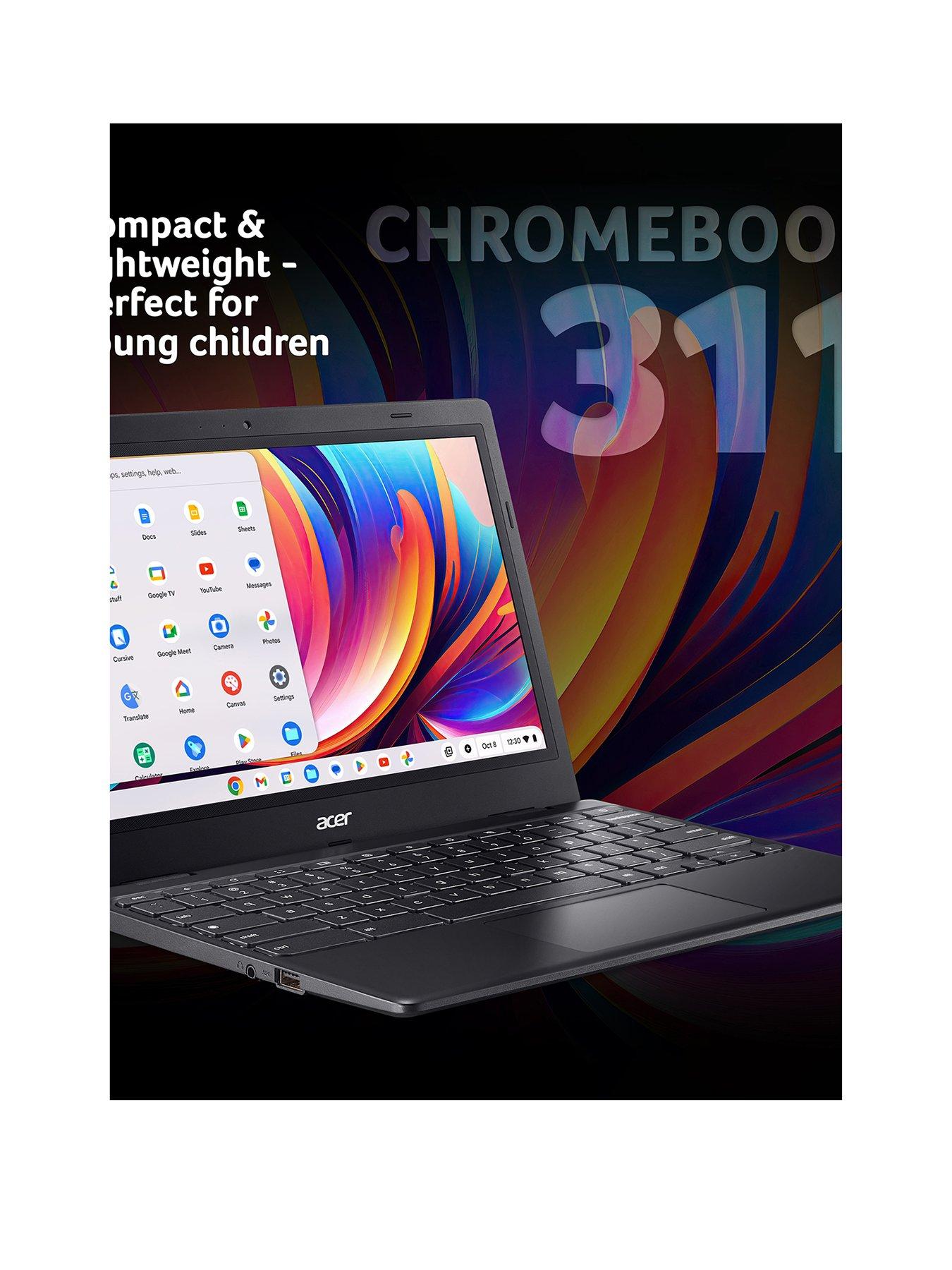 Image 2 of 8 of Acer Chromebook 311 CBOA311-1H - 11.6in HD - Intel Celeron N4500 - 4GB RAM - 64GB - Black