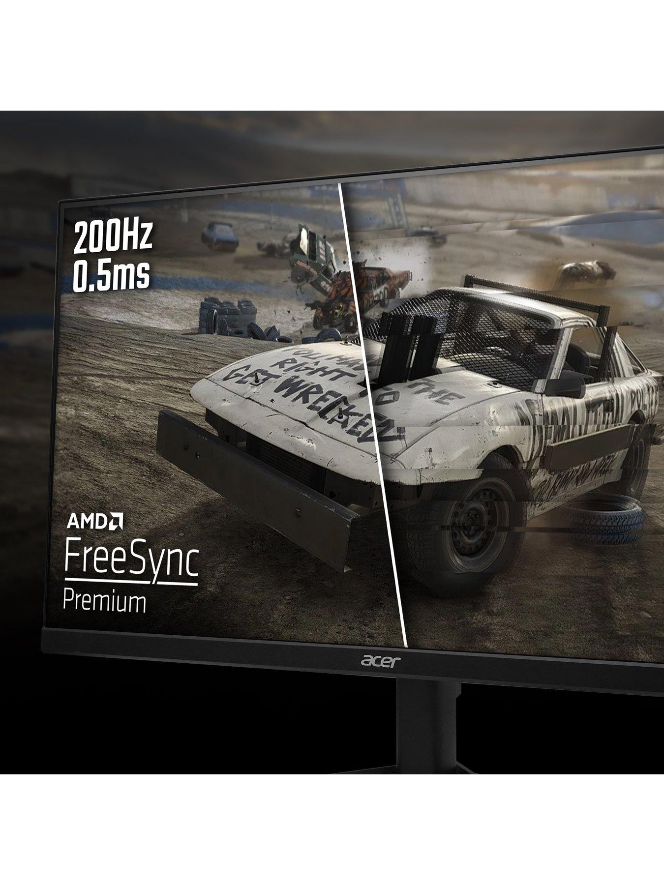  image of acer-nitro-qg241yx1-238in-fhd-200hz-black-gaming-monitor