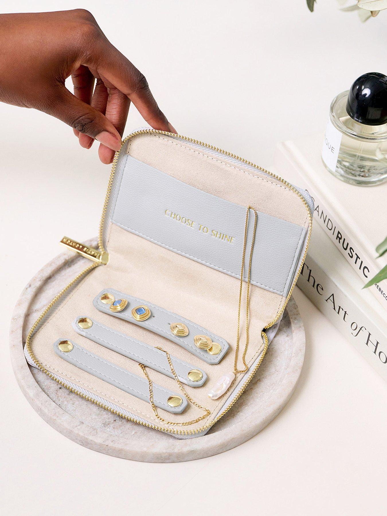  image of katie-loxton-slim-jewellery-case-choose-to-shine