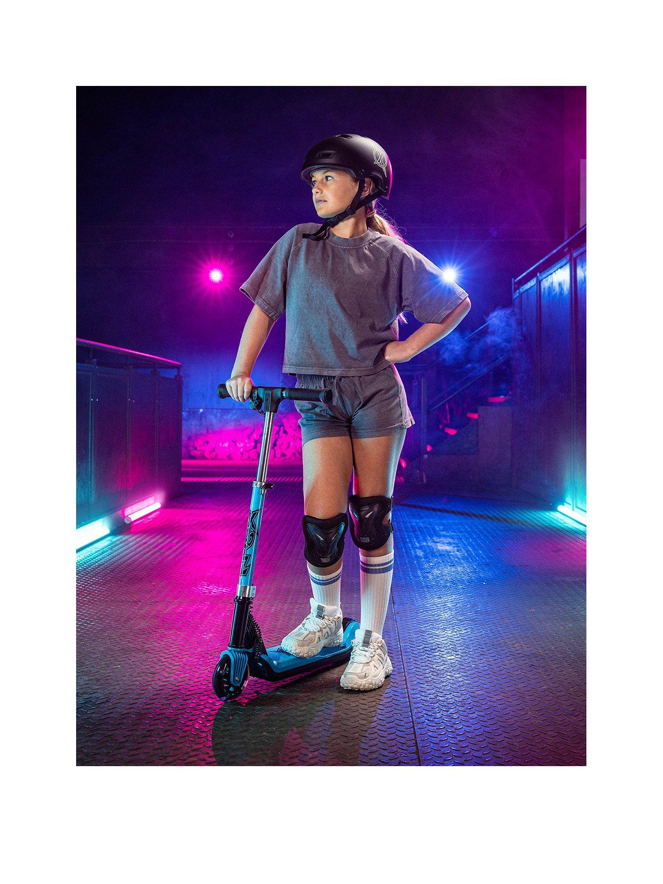 Image 1 of 7 of XOOTZ Elements Electric Folding Kids Scooter - Blue