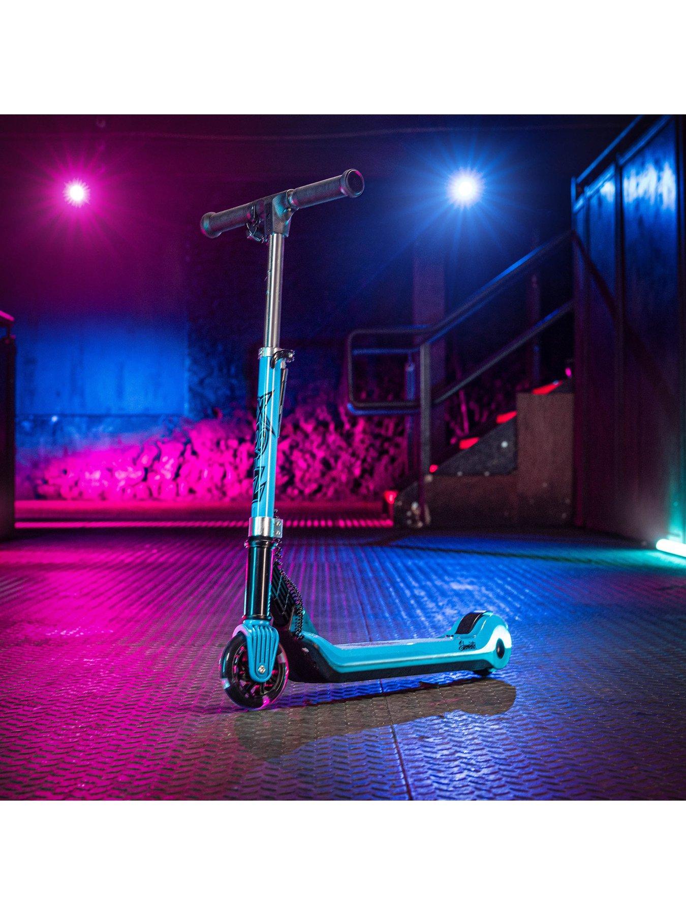 Image 3 of 7 of XOOTZ Elements Electric Folding Kids Scooter - Blue