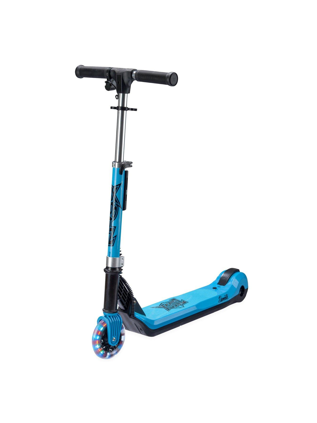 Image 4 of 7 of XOOTZ Elements Electric Folding Kids Scooter - Blue