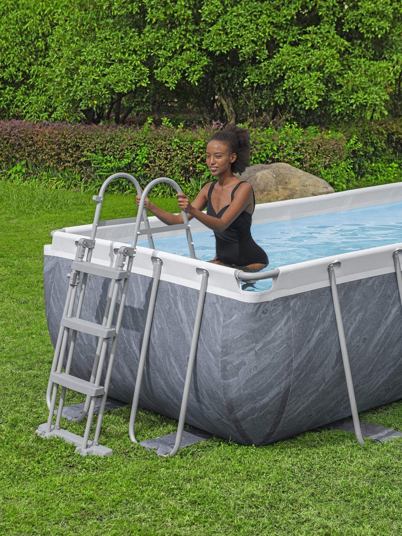 Image 3 of 7 of Bestway Steel Pro MAX 13ft 3 x 6ft 7 x 39.5in Rectangular Pool Set