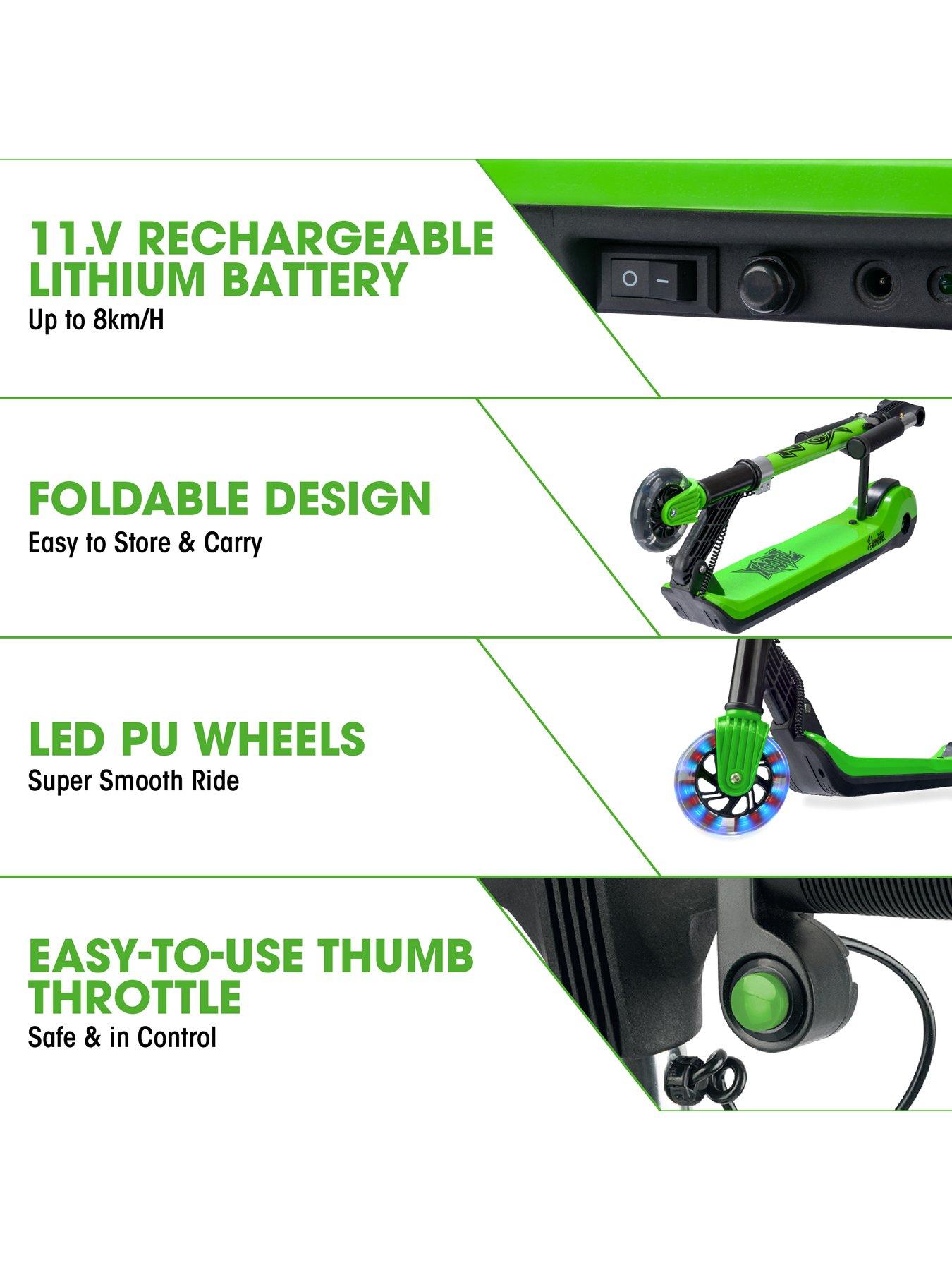 Image 6 of 8 of XOOTZ Elements Electric Scooter - Green