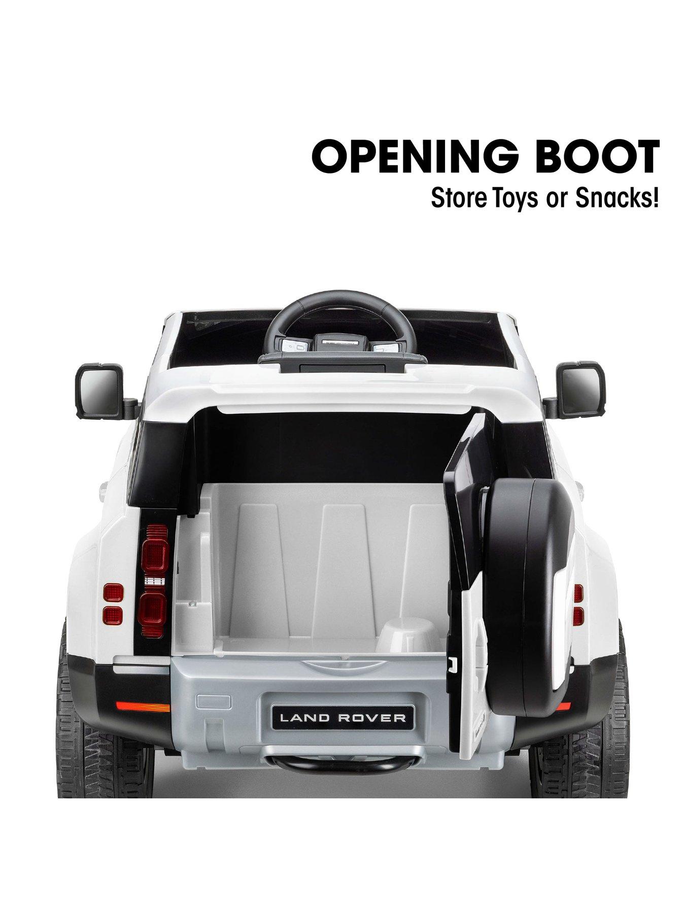  image of xootz-land-rover-defender-electric-ride-on-car-white