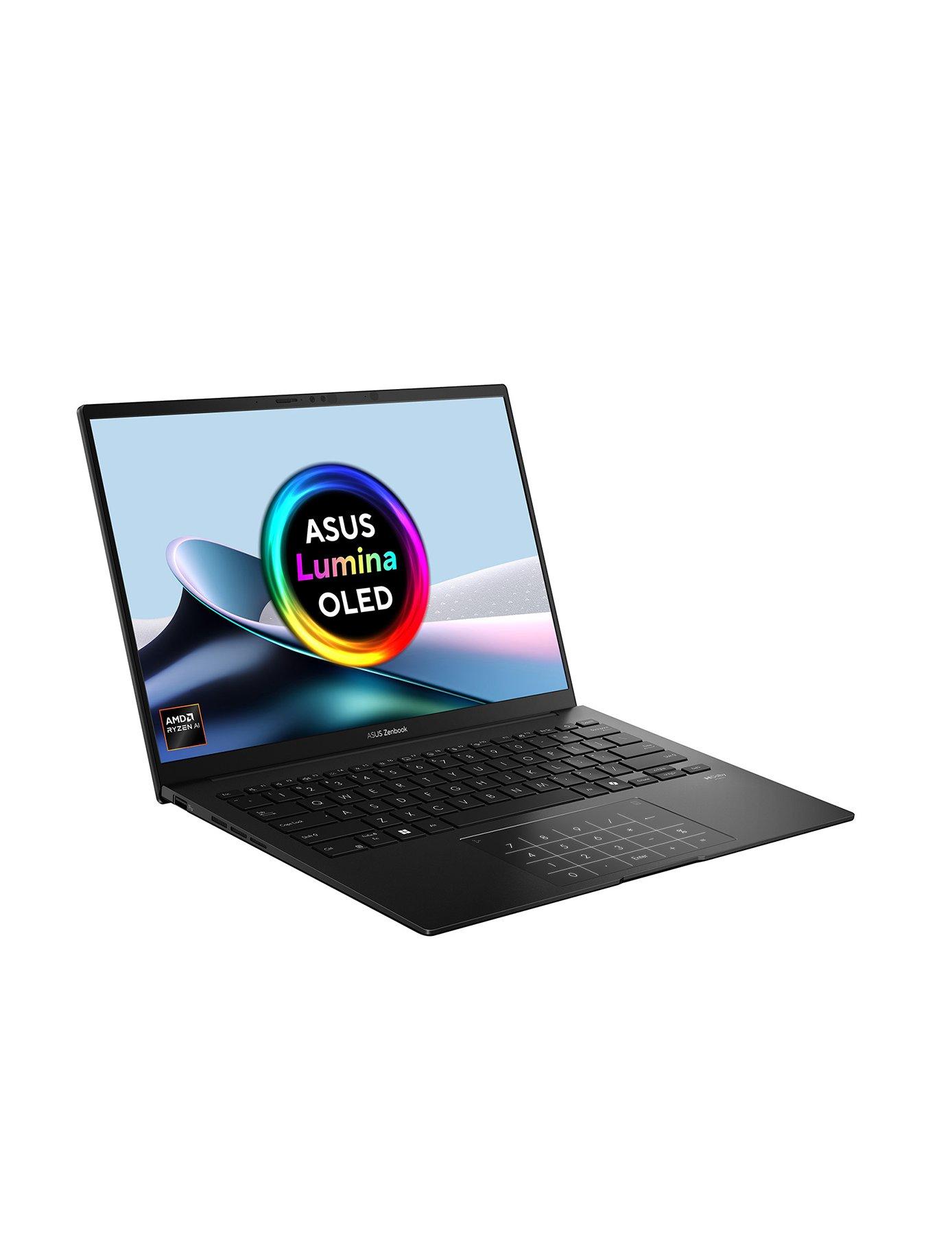 Image 2 of 7 of Asus Zenbook 14 OLED&nbsp;Copilot+ PC&nbsp; Laptop&nbsp;- 14in WQXGA+,&nbsp;AMD Ryzen AI 5, 16GB RAM, 1TB SSD&nbsp;- Black