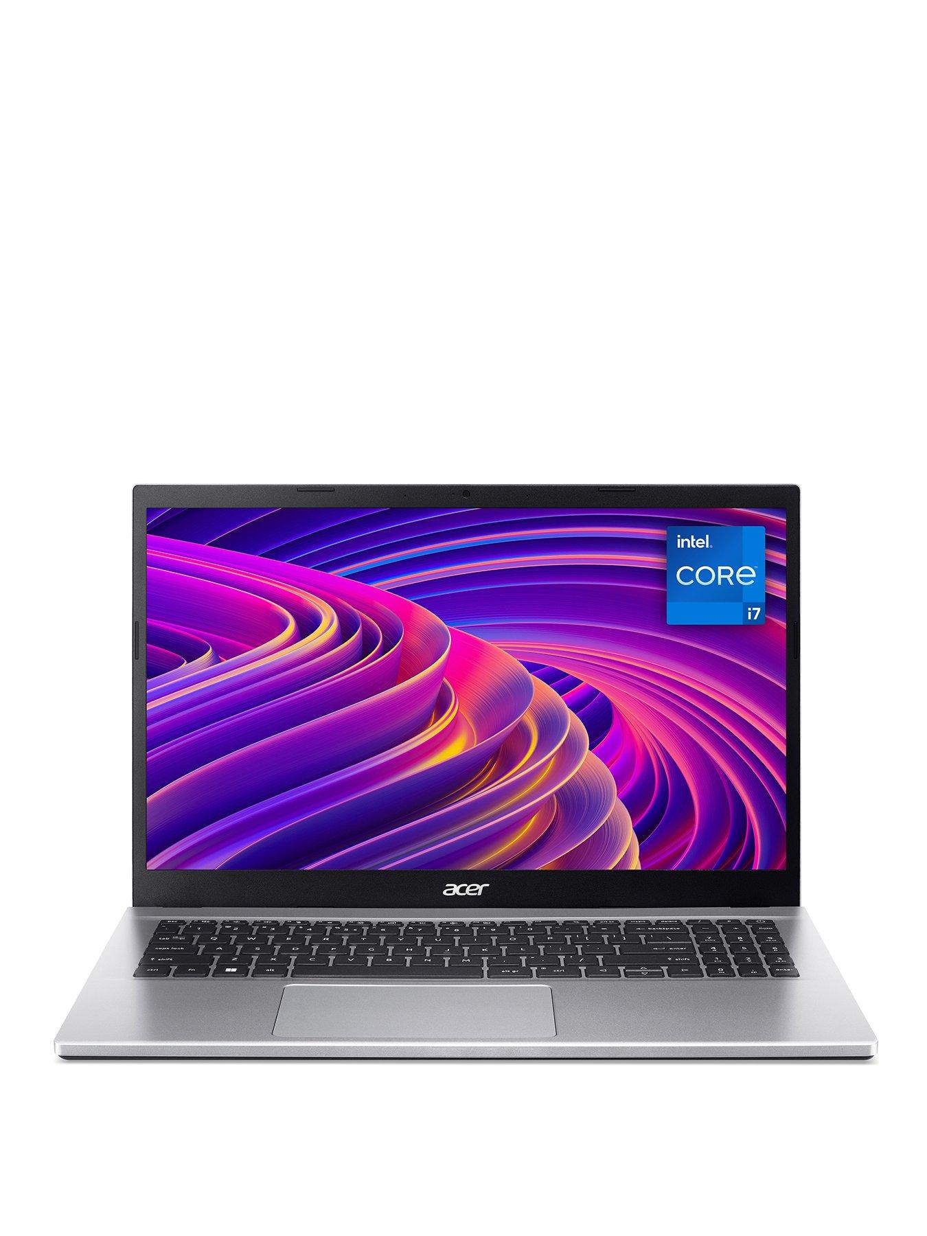 Image 1 of 7 of Acer Aspire 3 A315-59 Laptop - 15.6in FHD, Intel Core i7-1255U, 16GB RAM, 512GB SSD - Silver
