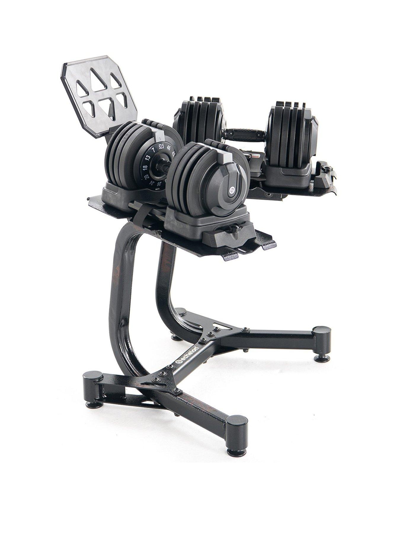 Image 1 of 6 of Echelon ADJUSTABLE DUMBBELLS w/ STAND
