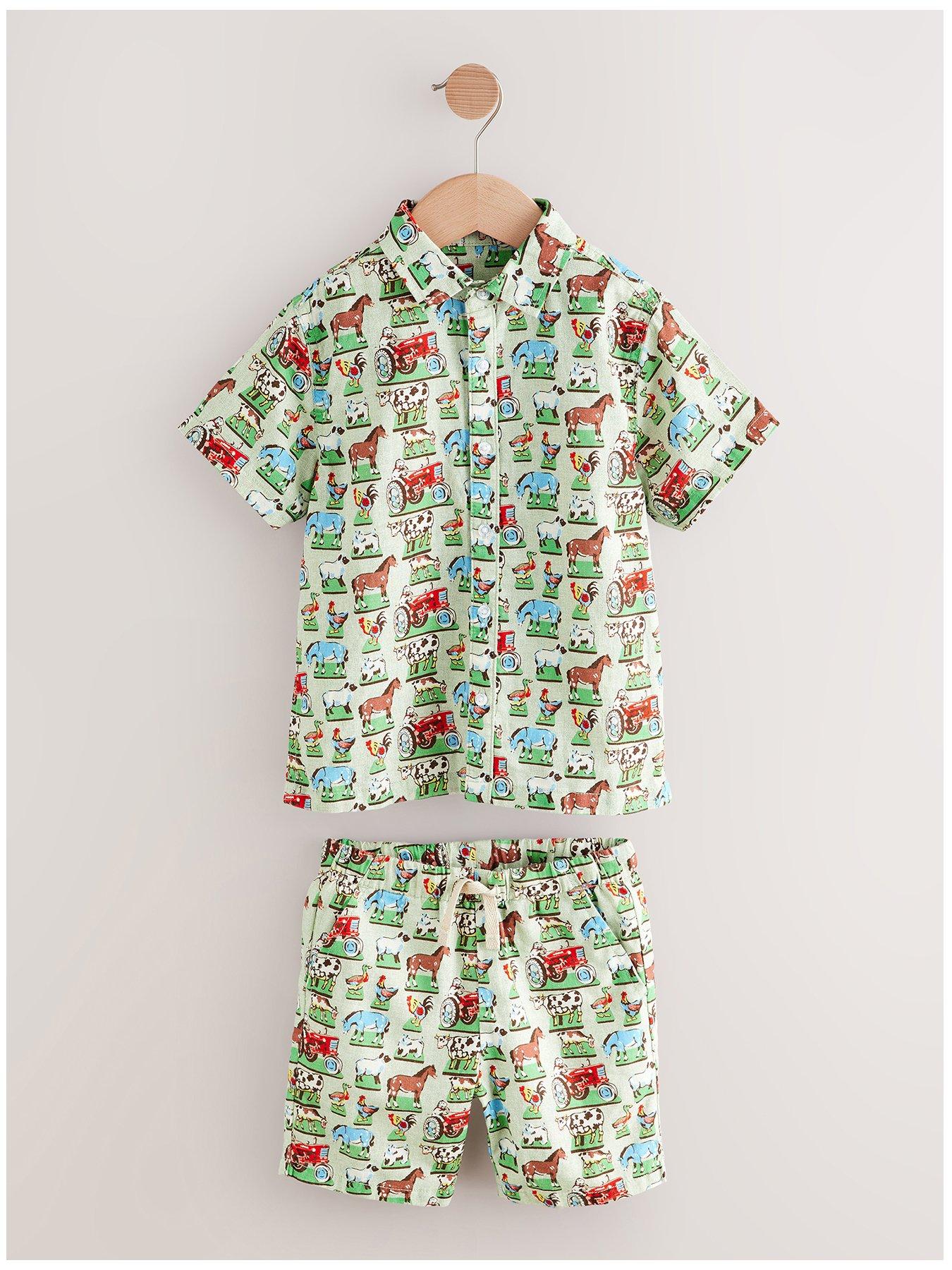 Cath Kidston Linen Green Farm Set