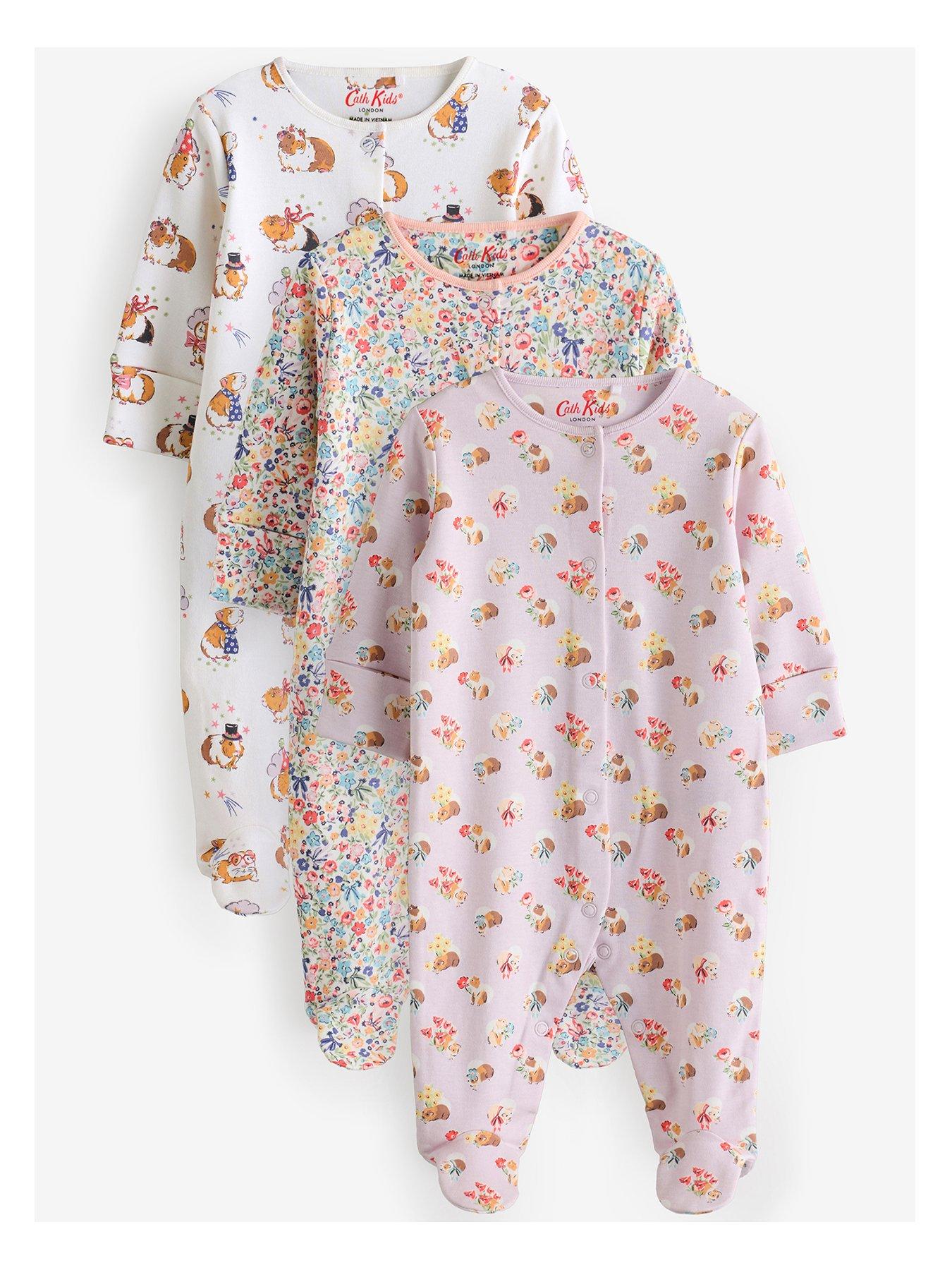 cath-kidston-lilac-purple-floral-baby-100-cotton-sleepsuit