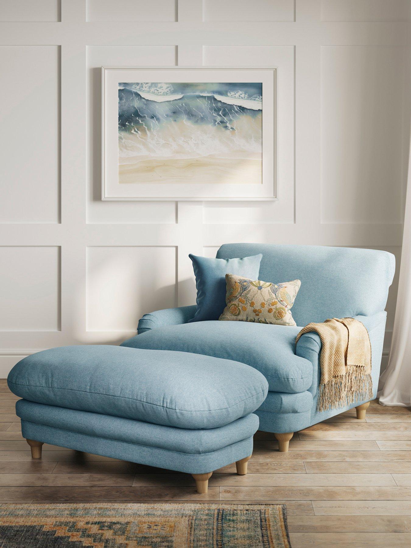 Image 1 of 6 of LPD Home Plumpton Armchair - Duck Egg