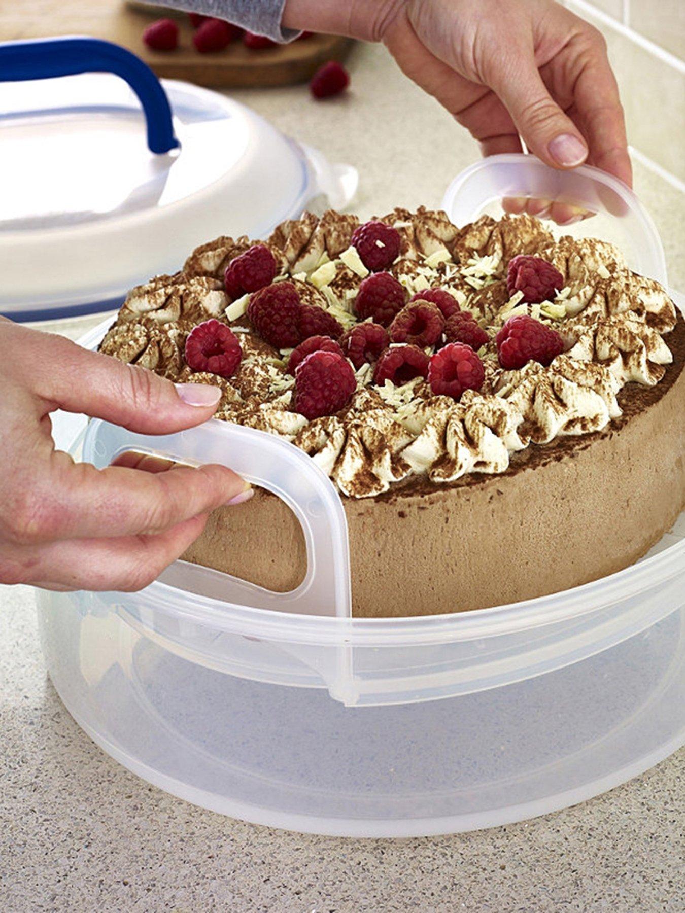 Lock and Lock Round Cake Carrier Tray  &  Carrier Handle