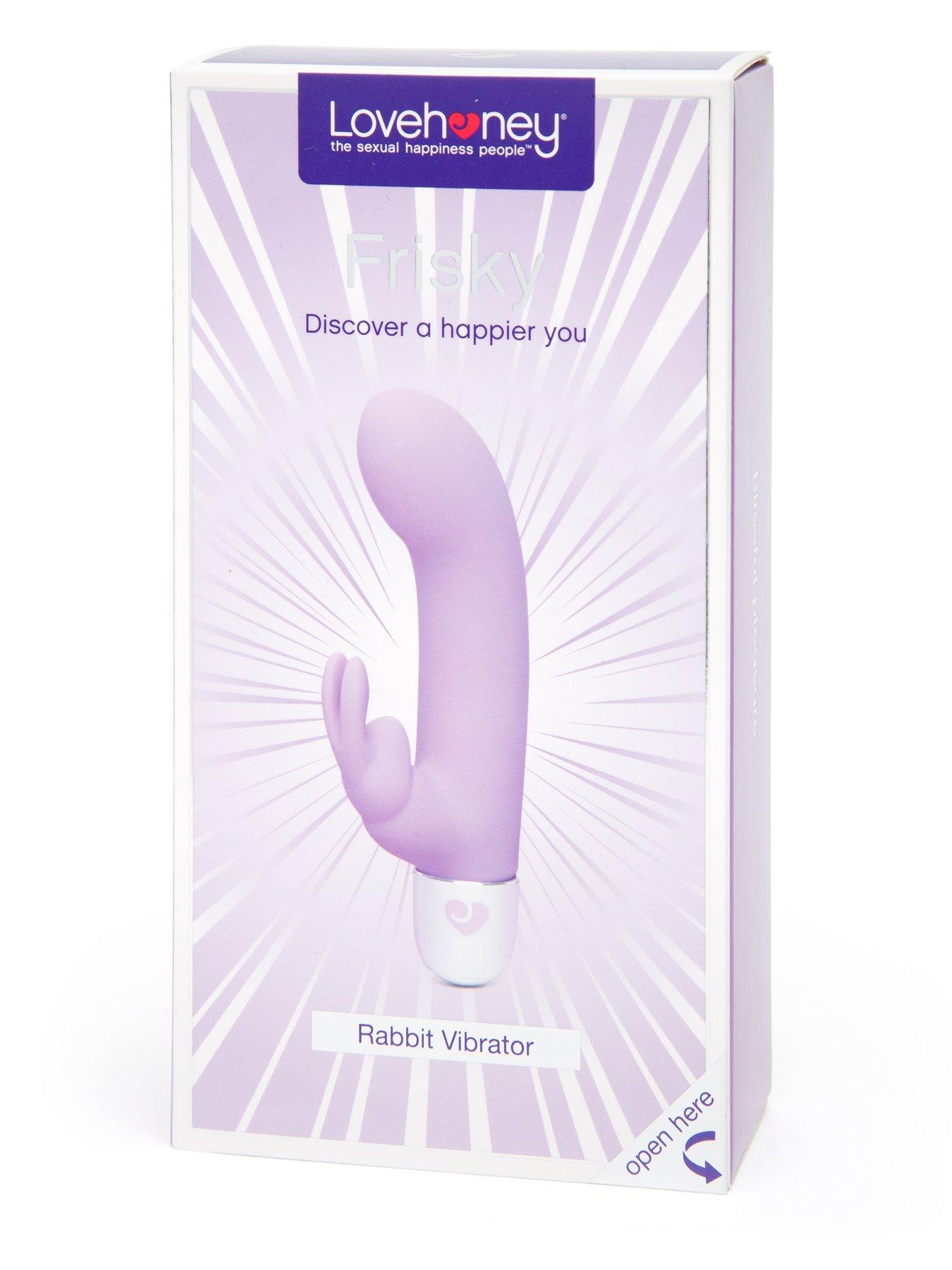  image of lovehoney-frisky-10-function-silicone-rabbit-vibrator-purple