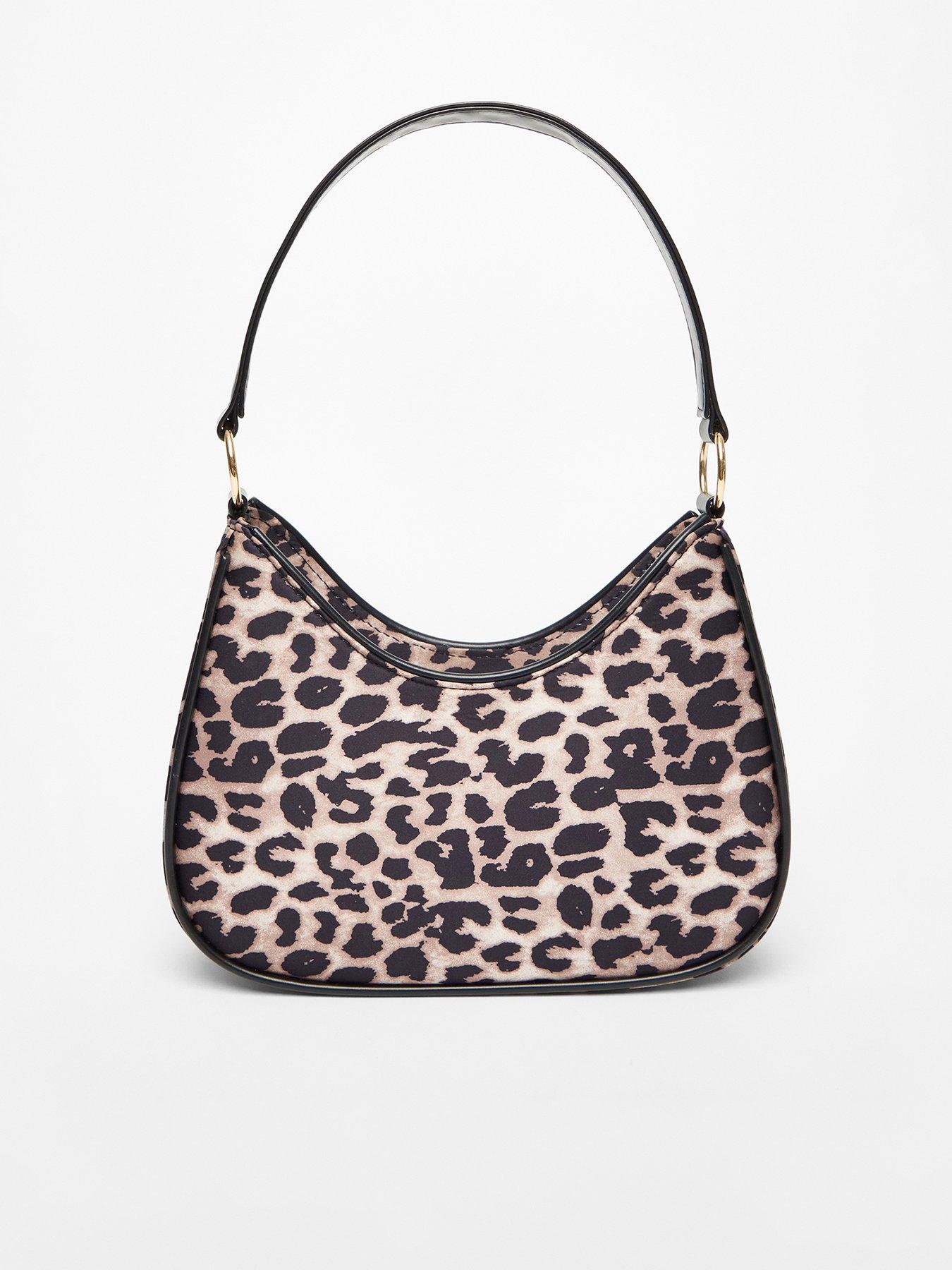 quiz-leopard-print-shoulder-bag