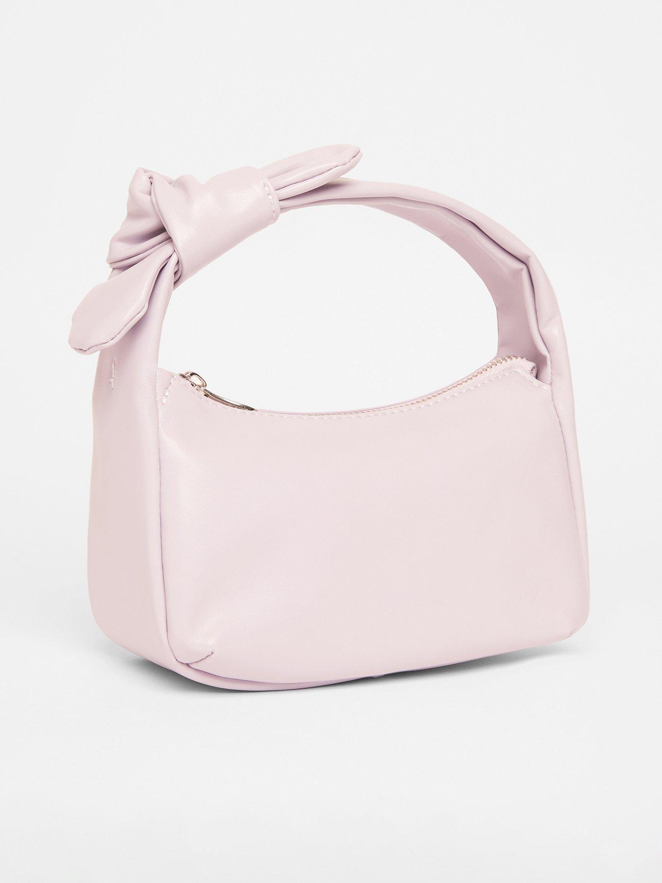  image of quiz-lilac-knot-handle-shoulder-bag