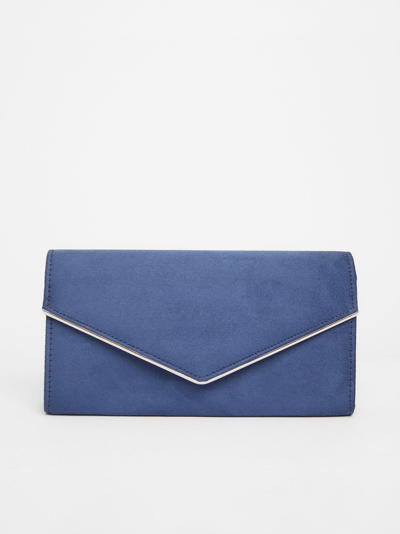 quiz-navy-thin-clutch-bag