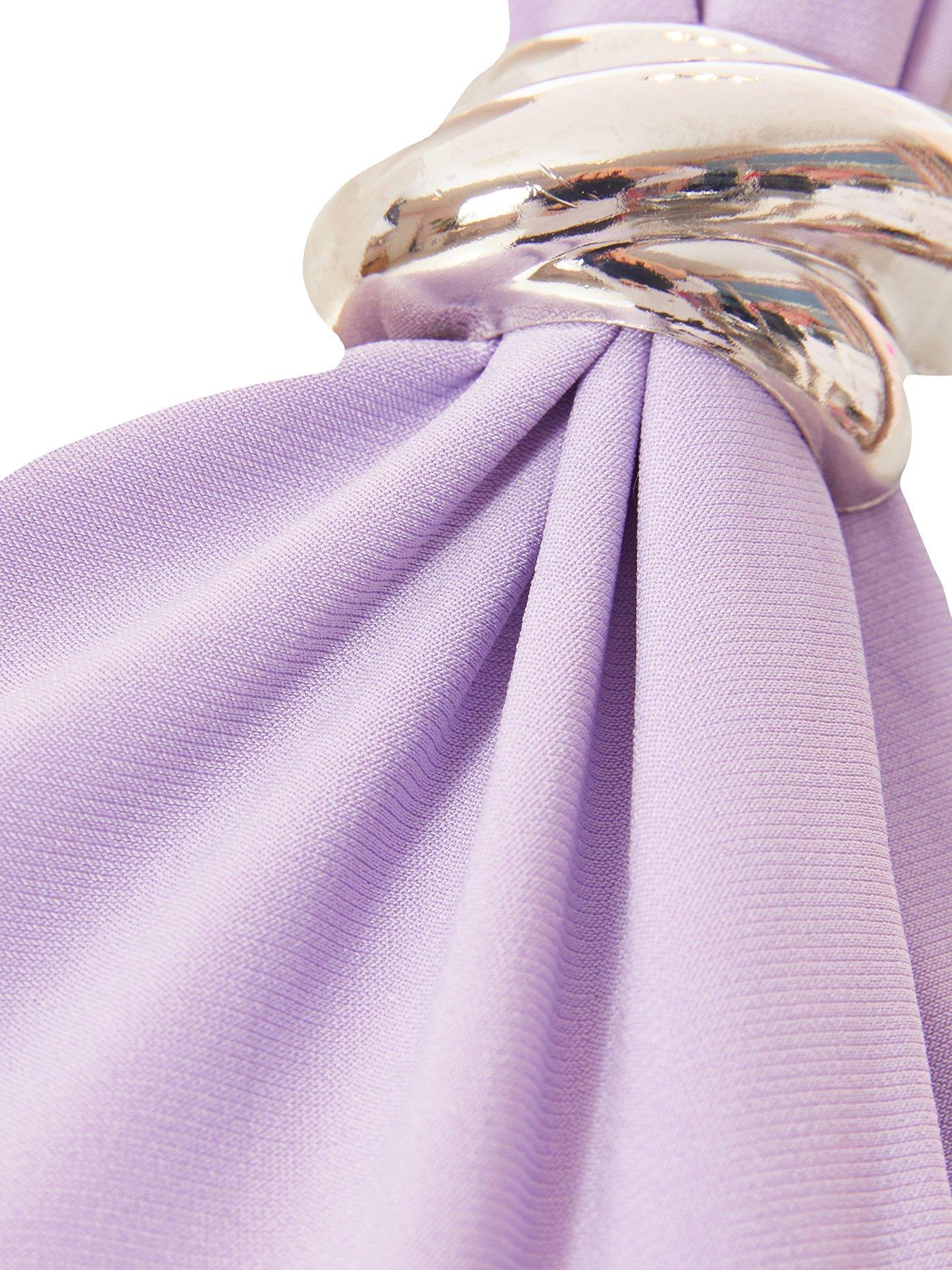  image of quiz-lilac-one-shoulder-crop-top