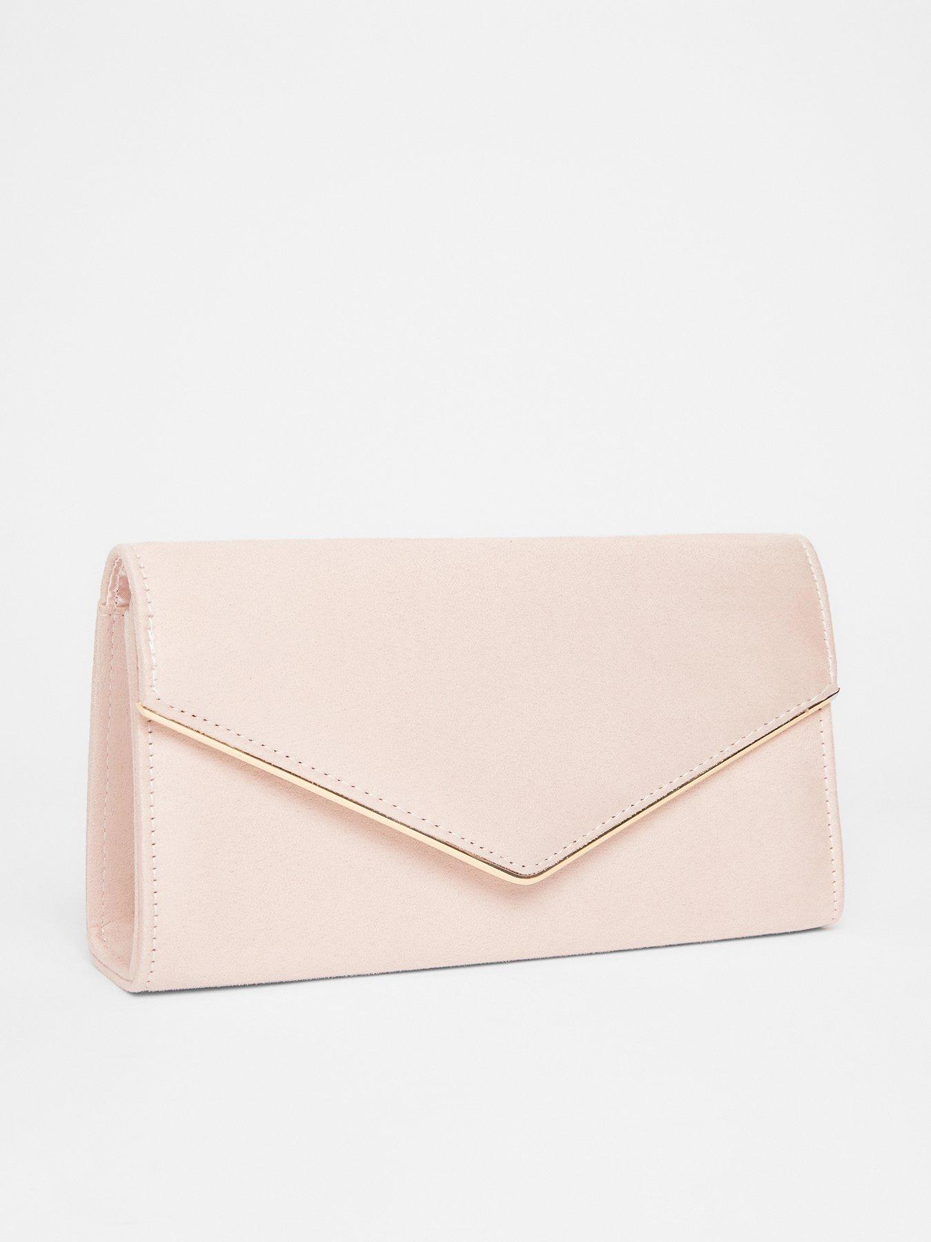 back image of quiz-pink-thin-clutch-bag