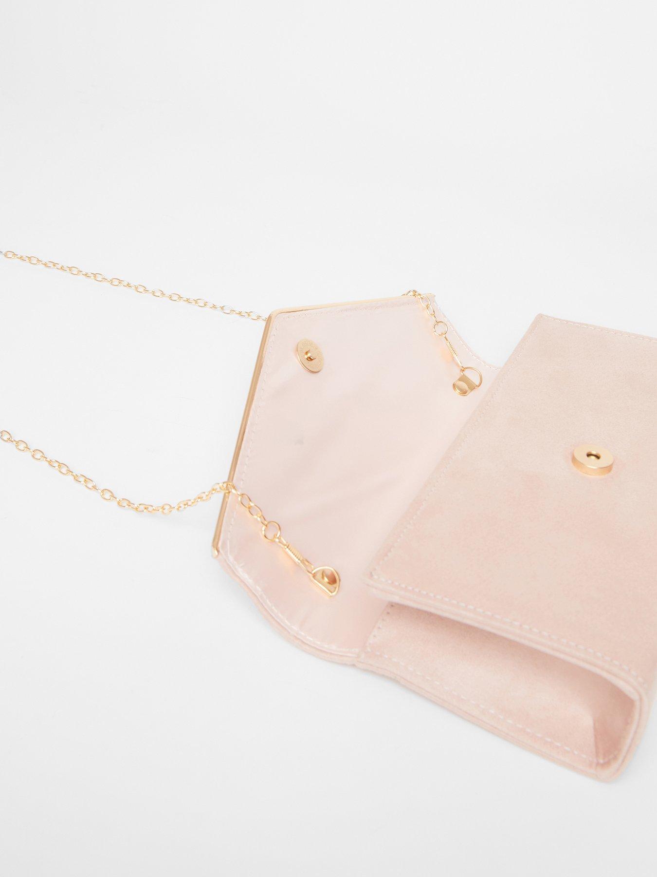  image of quiz-pink-thin-clutch-bag