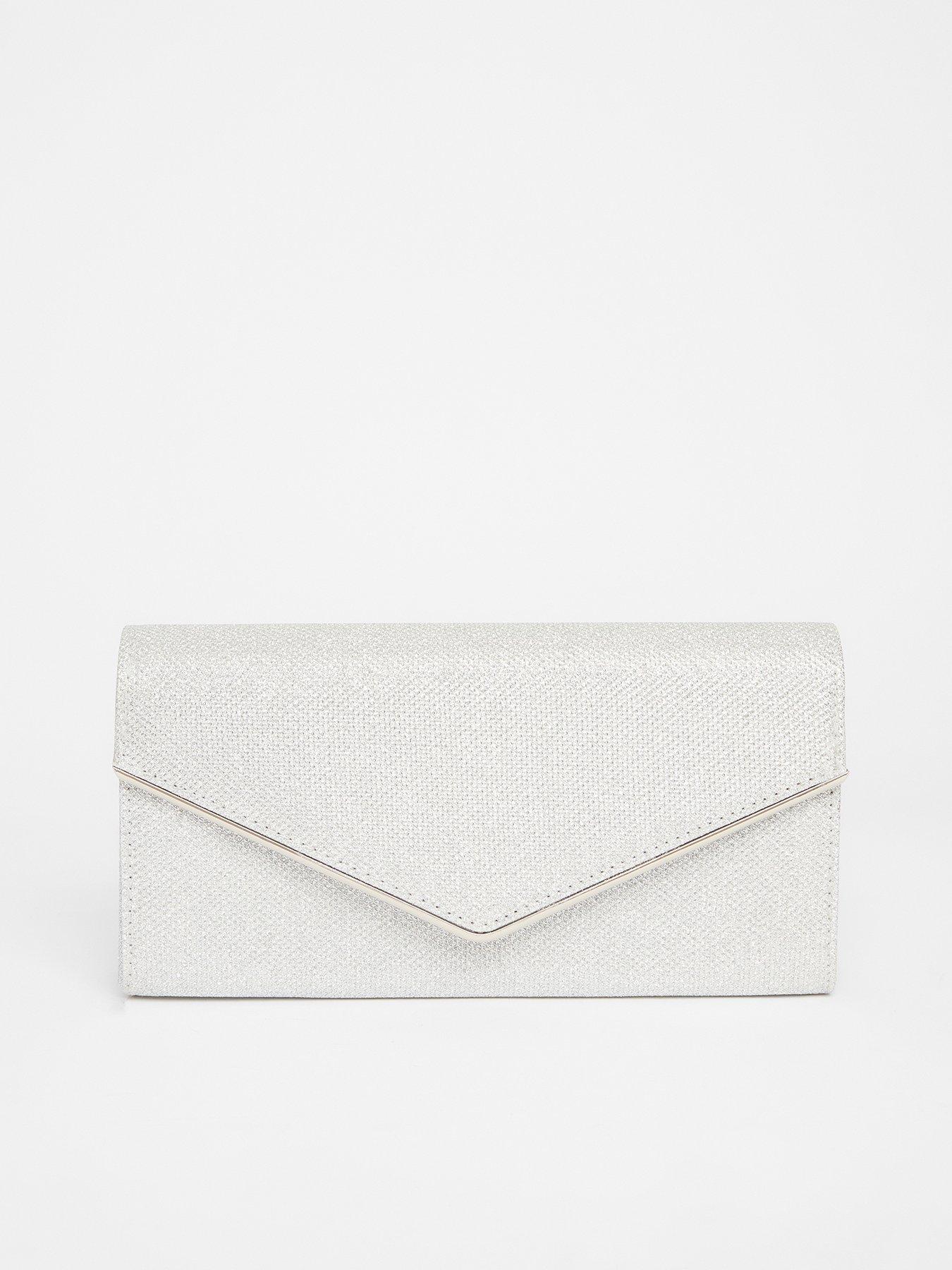 undefined Silver Thin Clutch Bag