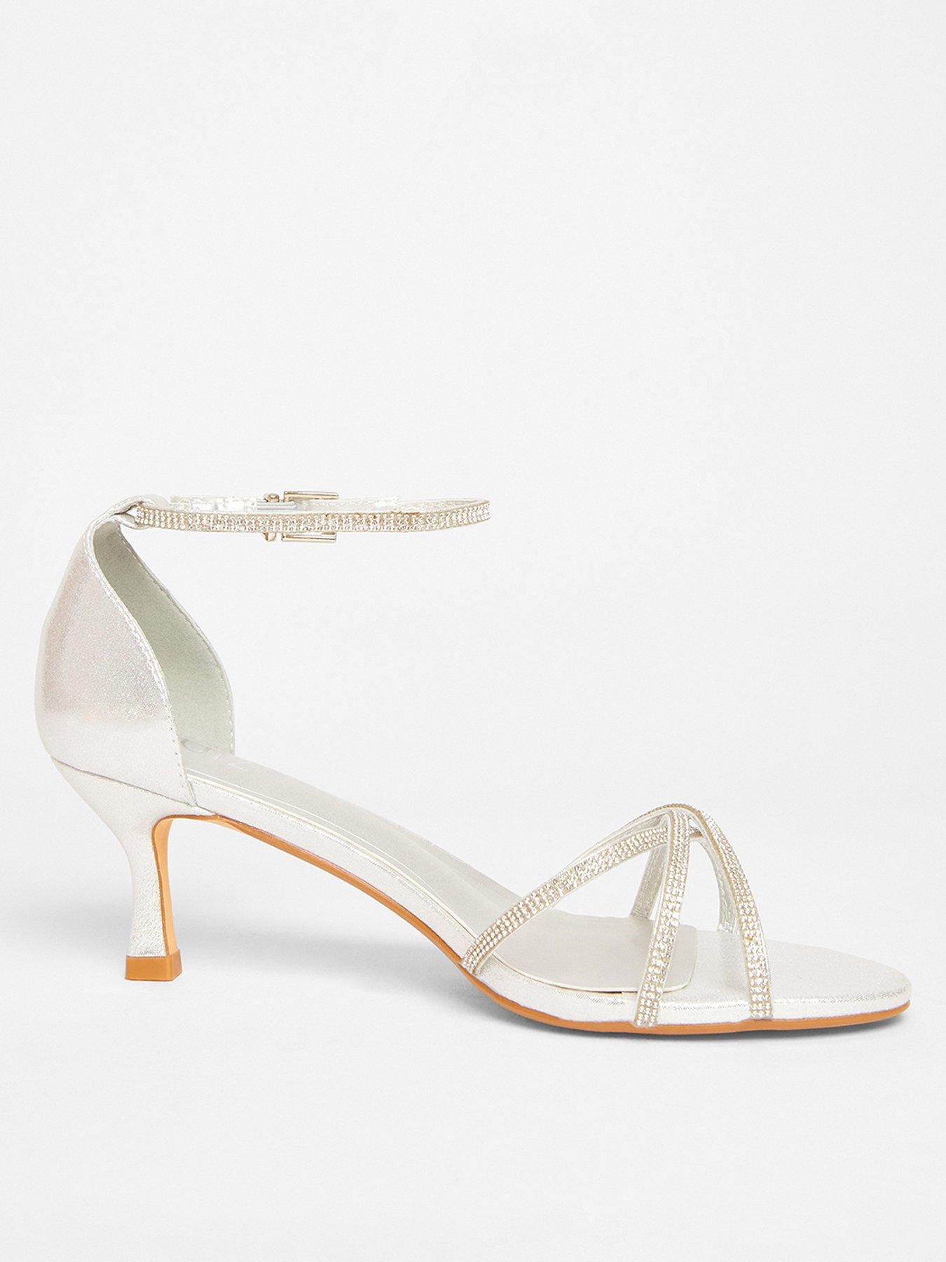 quiz-silver-diamante-cross-strap-heels