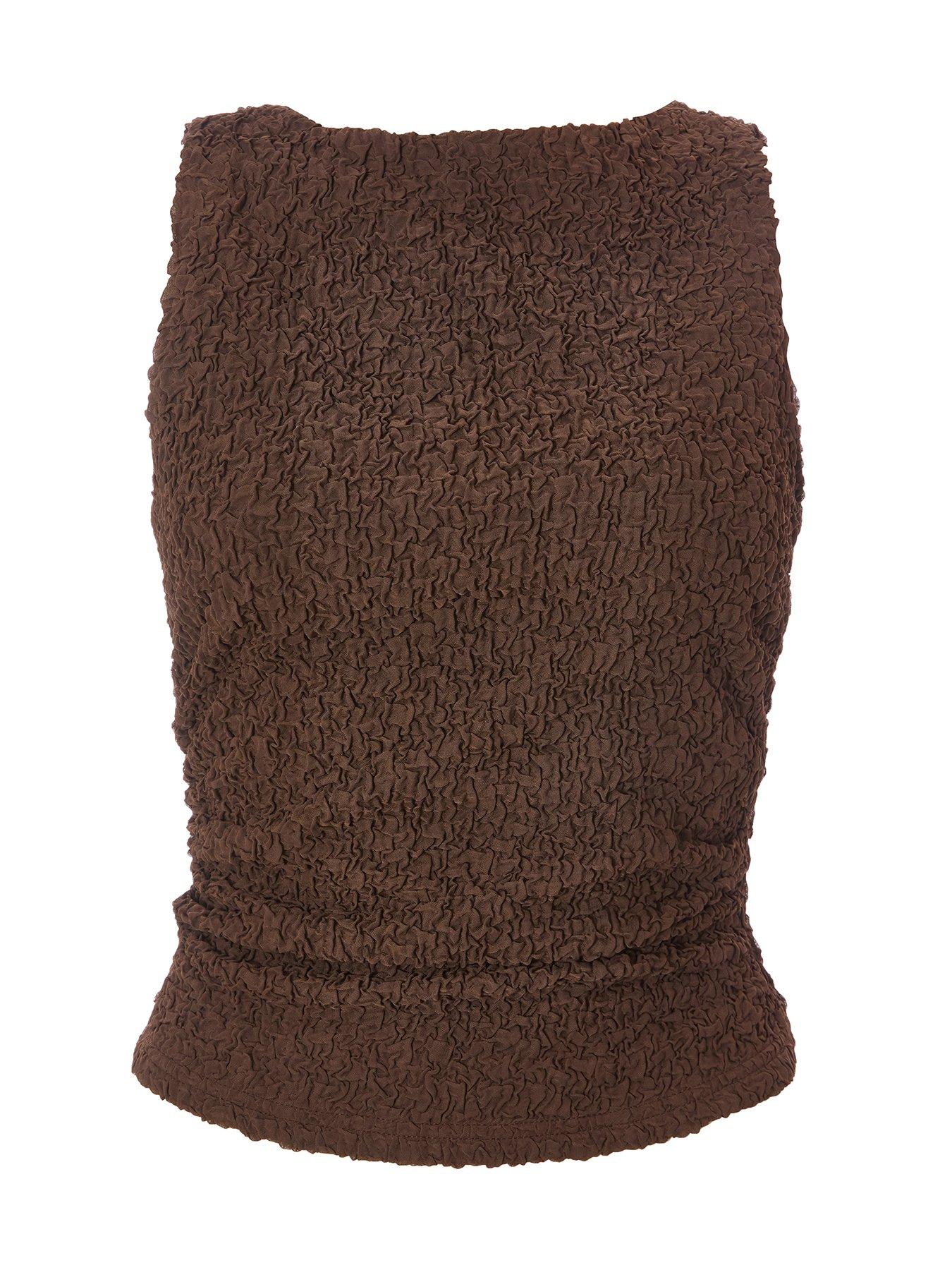  image of quiz-mocha-textured-mesh-top