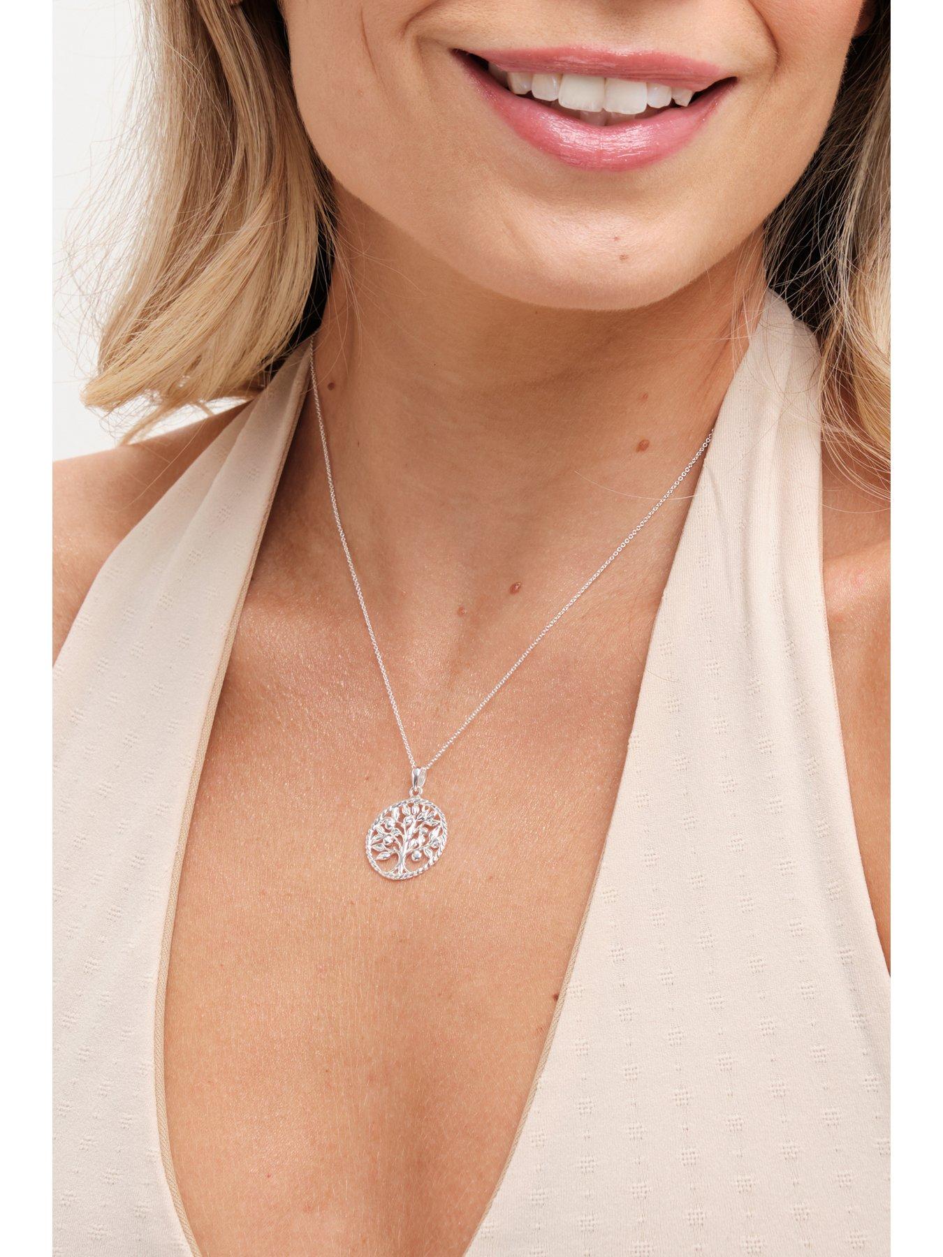  image of simply-silver-sterling-silver-925-tree-of-love-pendant
