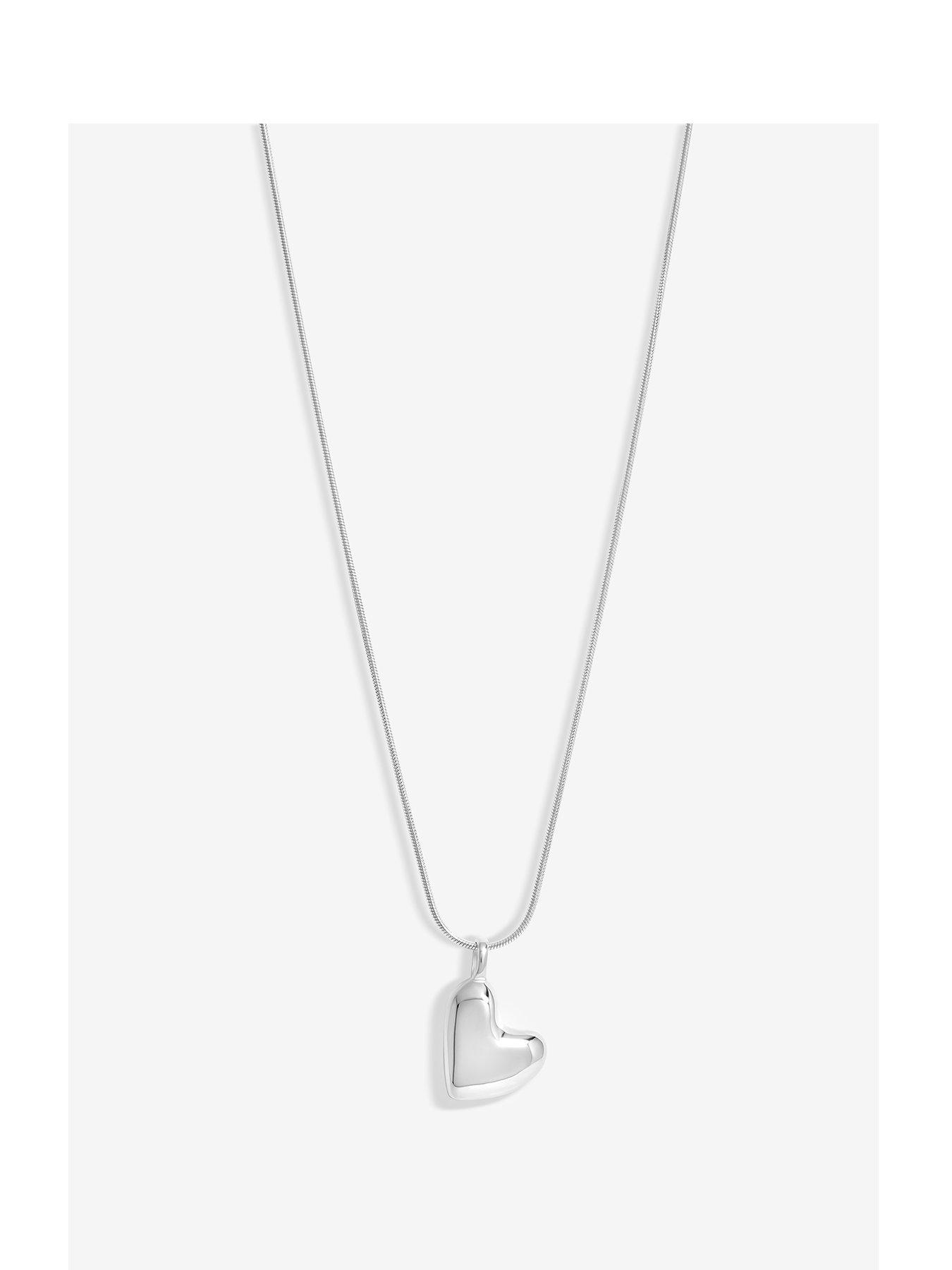 Simply Silver Sterling Silver 925 Molten Heart Pendant