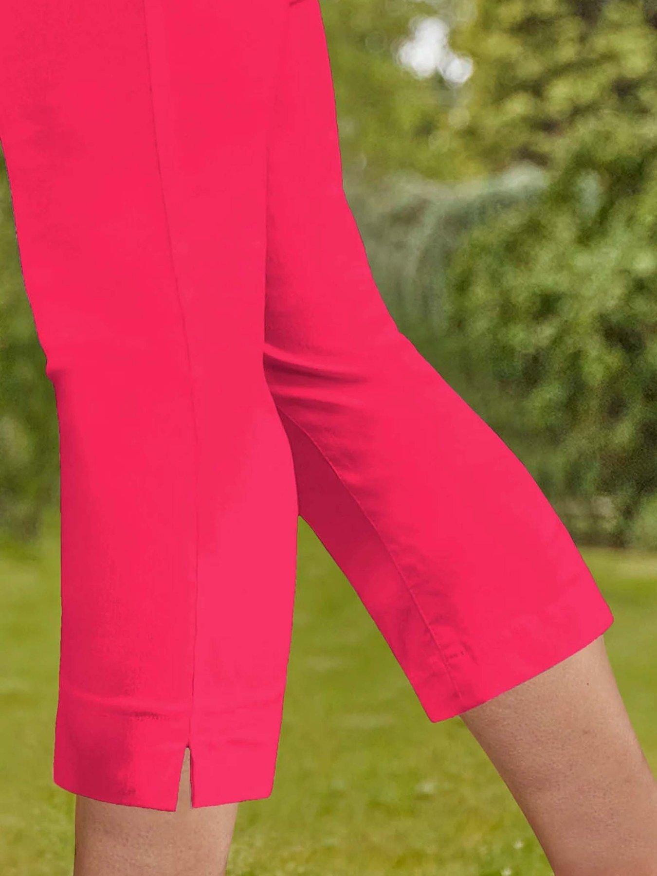  image of roman-cropped-stretch-trouser-pink