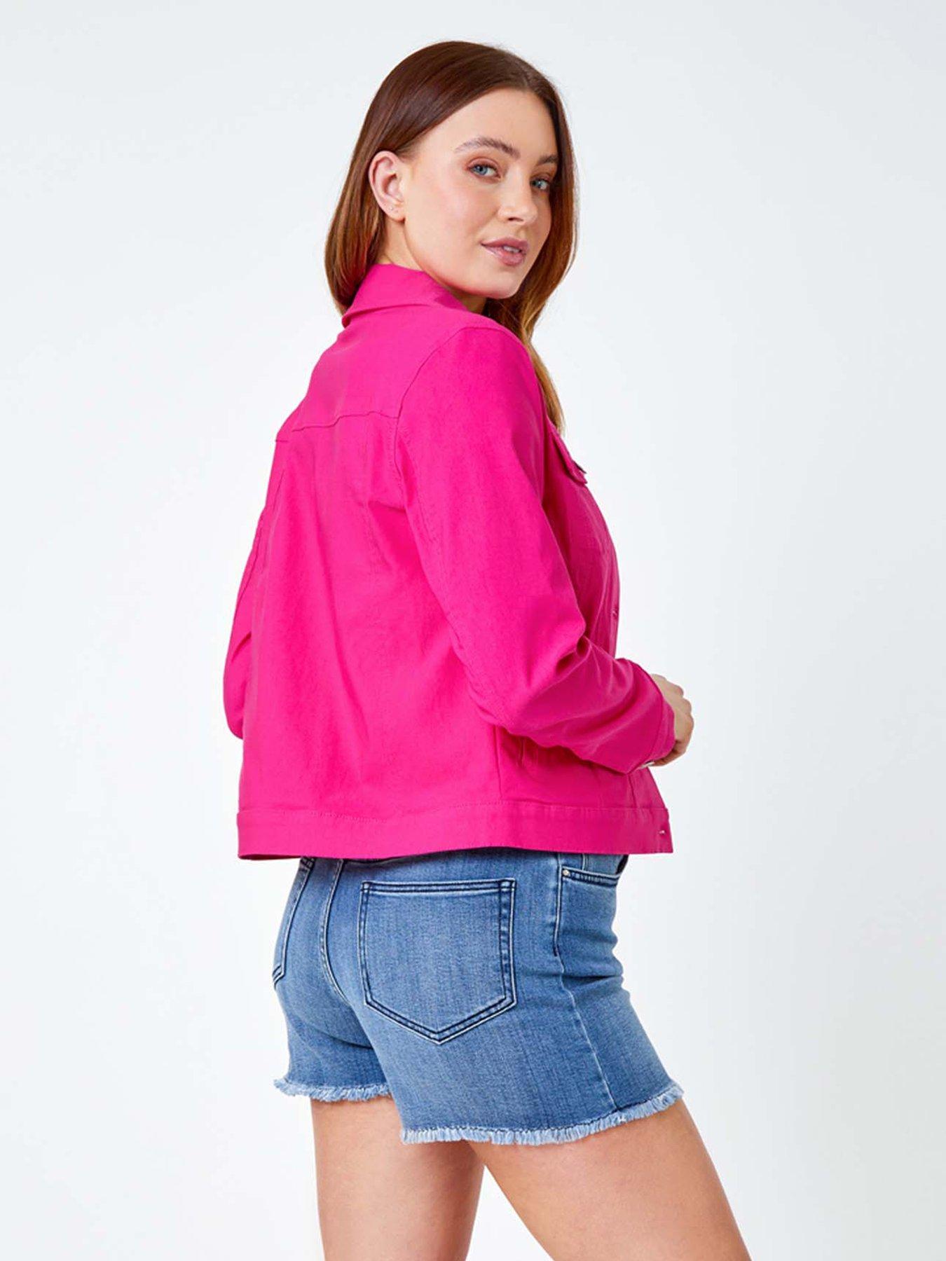 Image 2 of 5 of Roman Stretch Pocket Detail Jacket - Pink