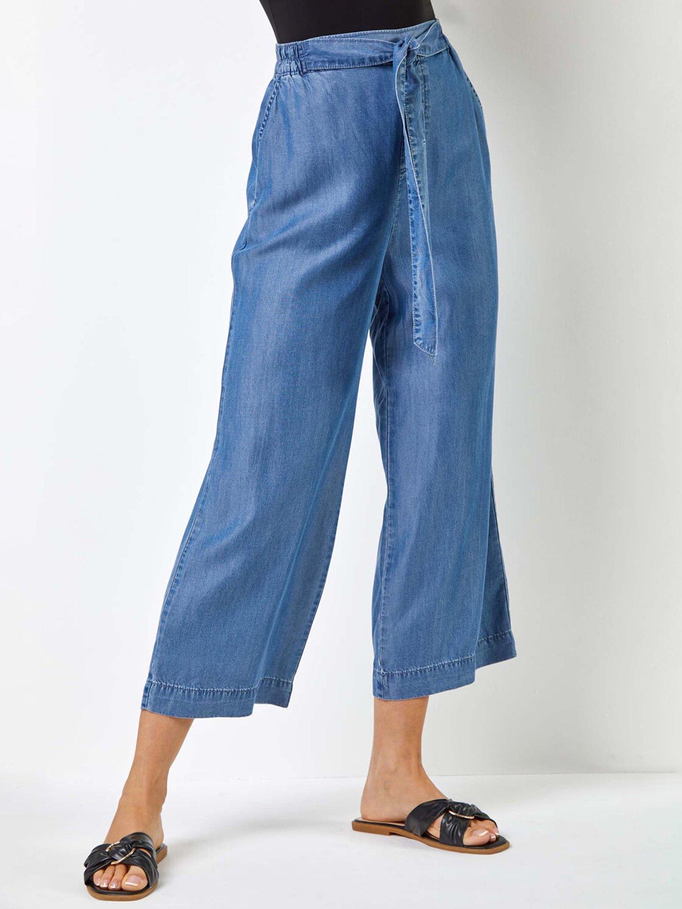 undefined Waist Tie Detail Culottes