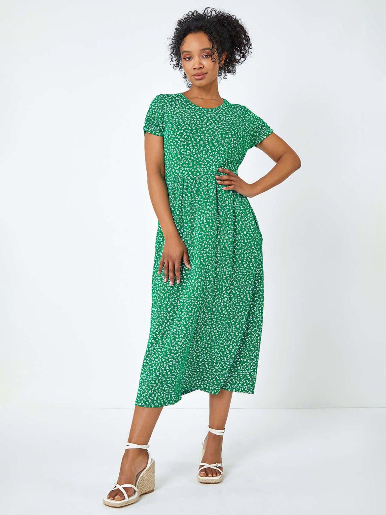 undefined Petite Floral Print Midi Dress