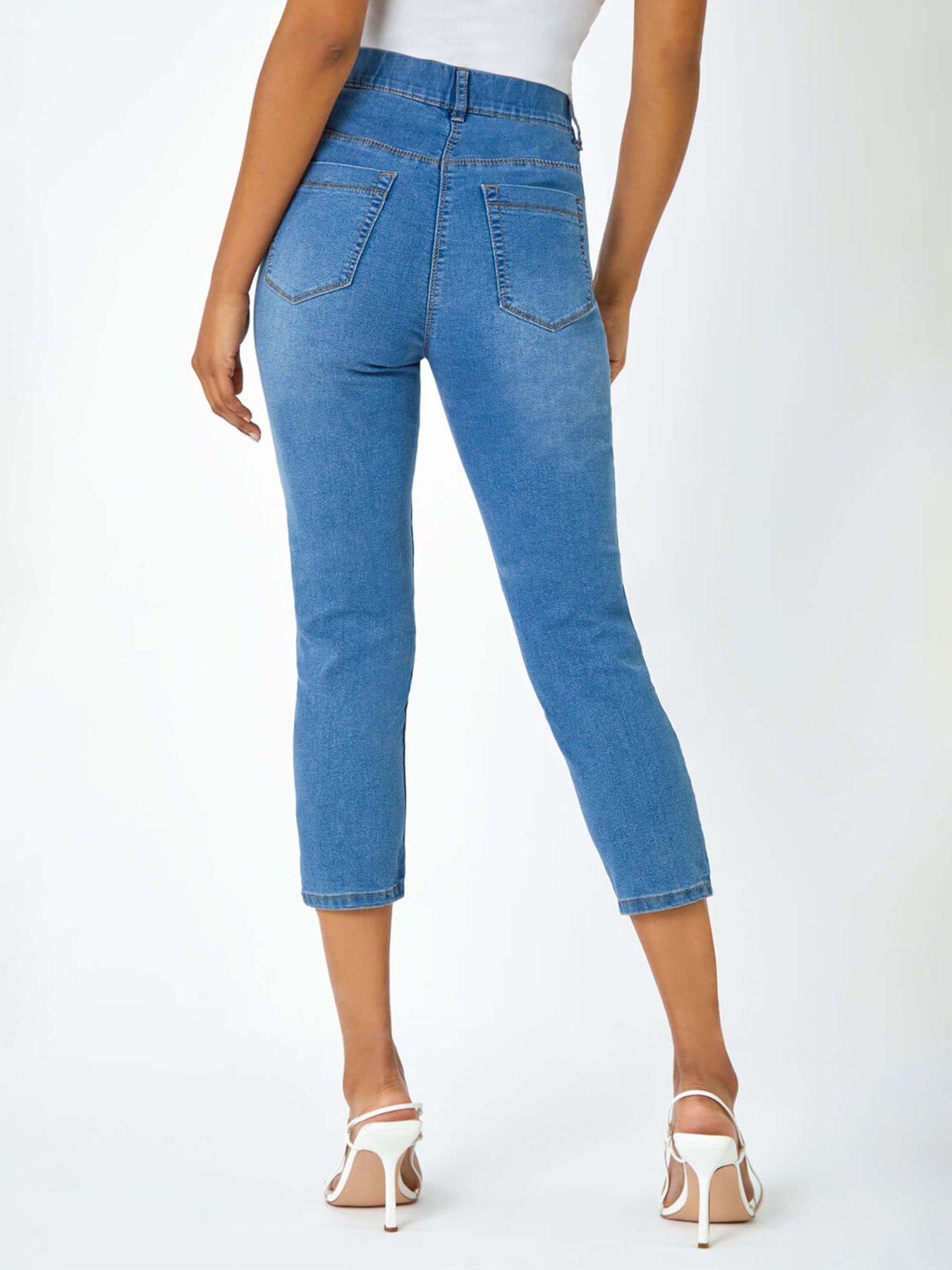 Image 2 of 5 of Roman Cropped Stretch Denim Jegging