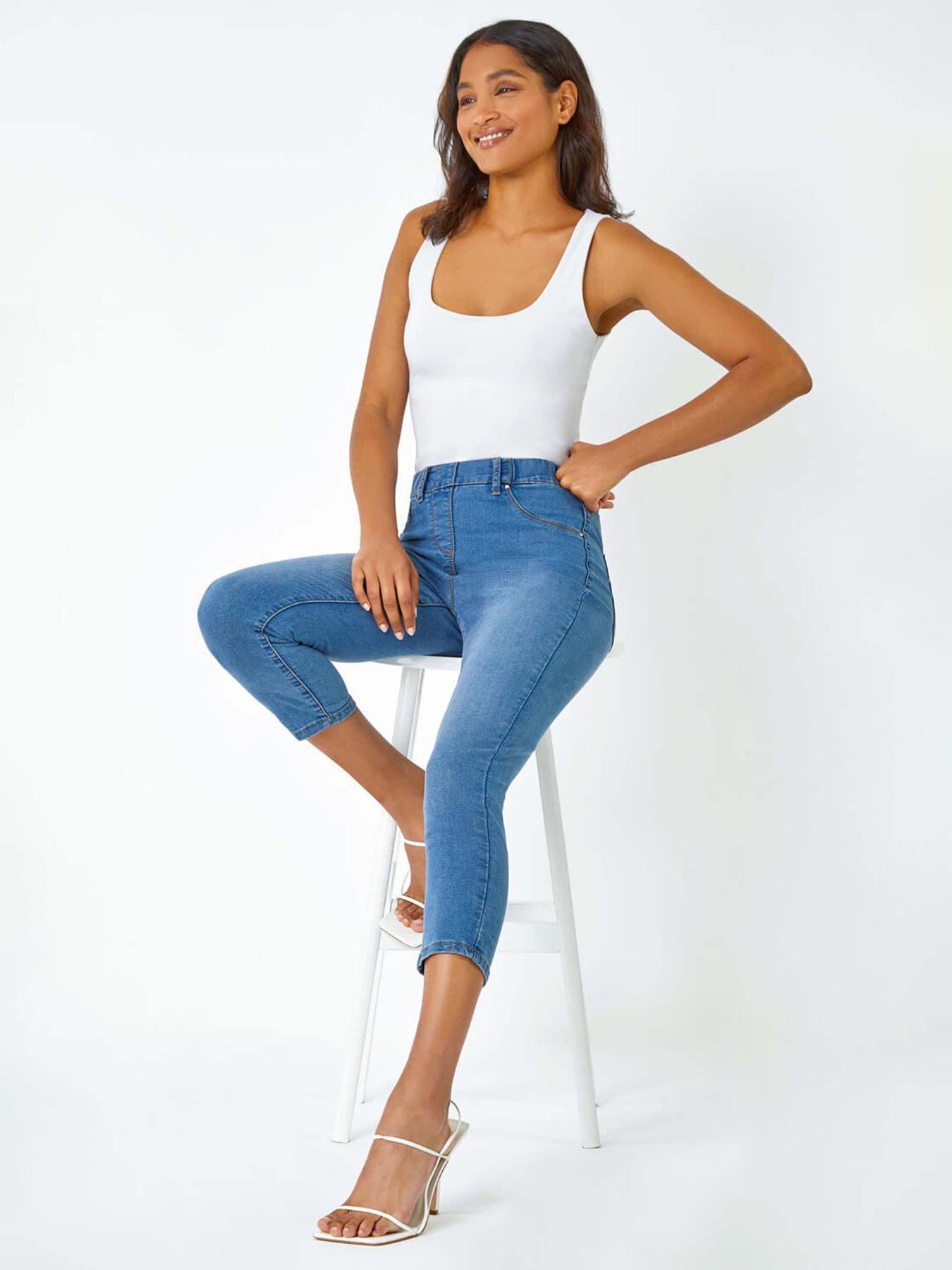 Image 3 of 5 of Roman Cropped Stretch Denim Jegging